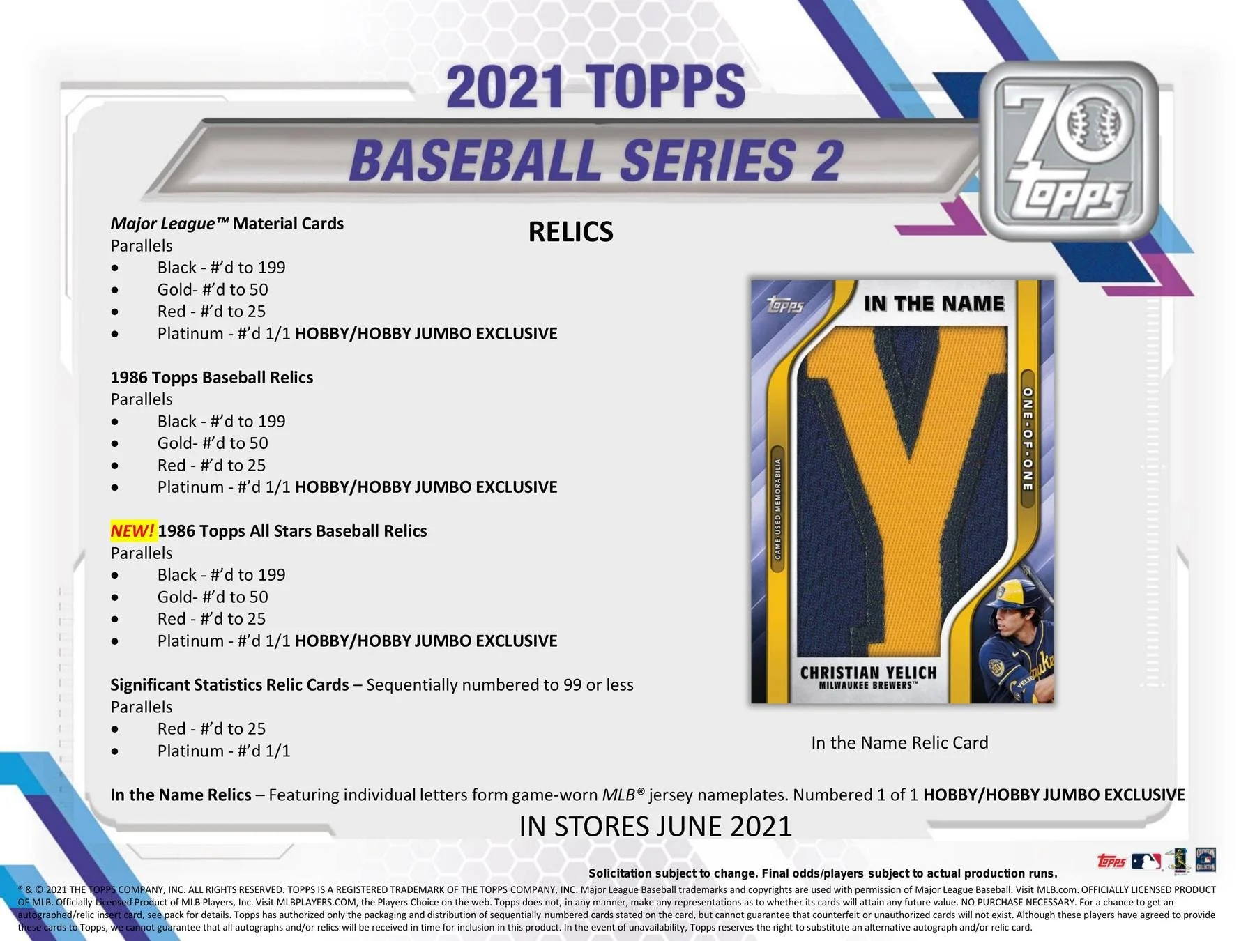 2021 Topps Series 2 Baseball Hobby Box - Image 14