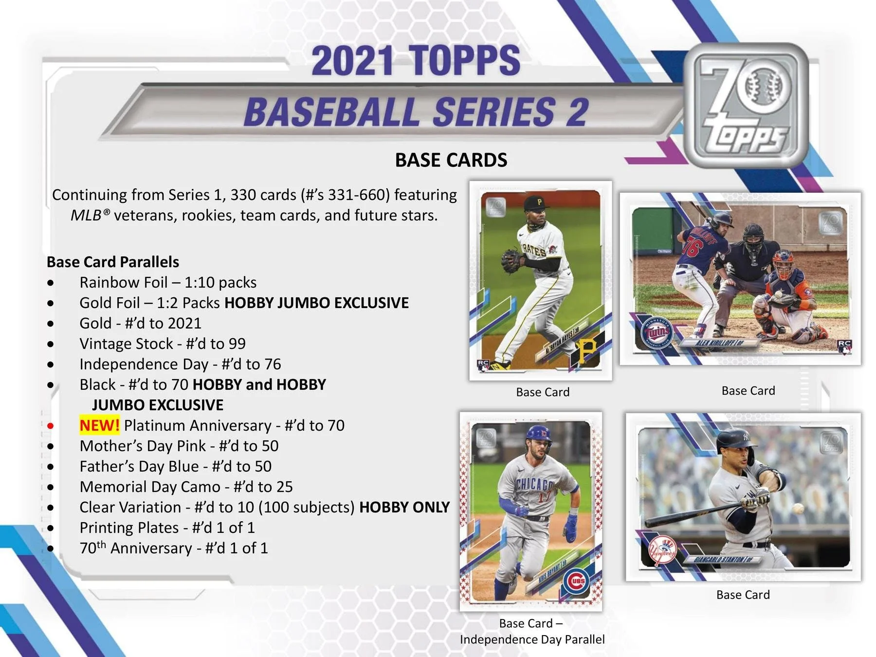 2021 Topps Series 2 Baseball Hobby Box - Image 7
