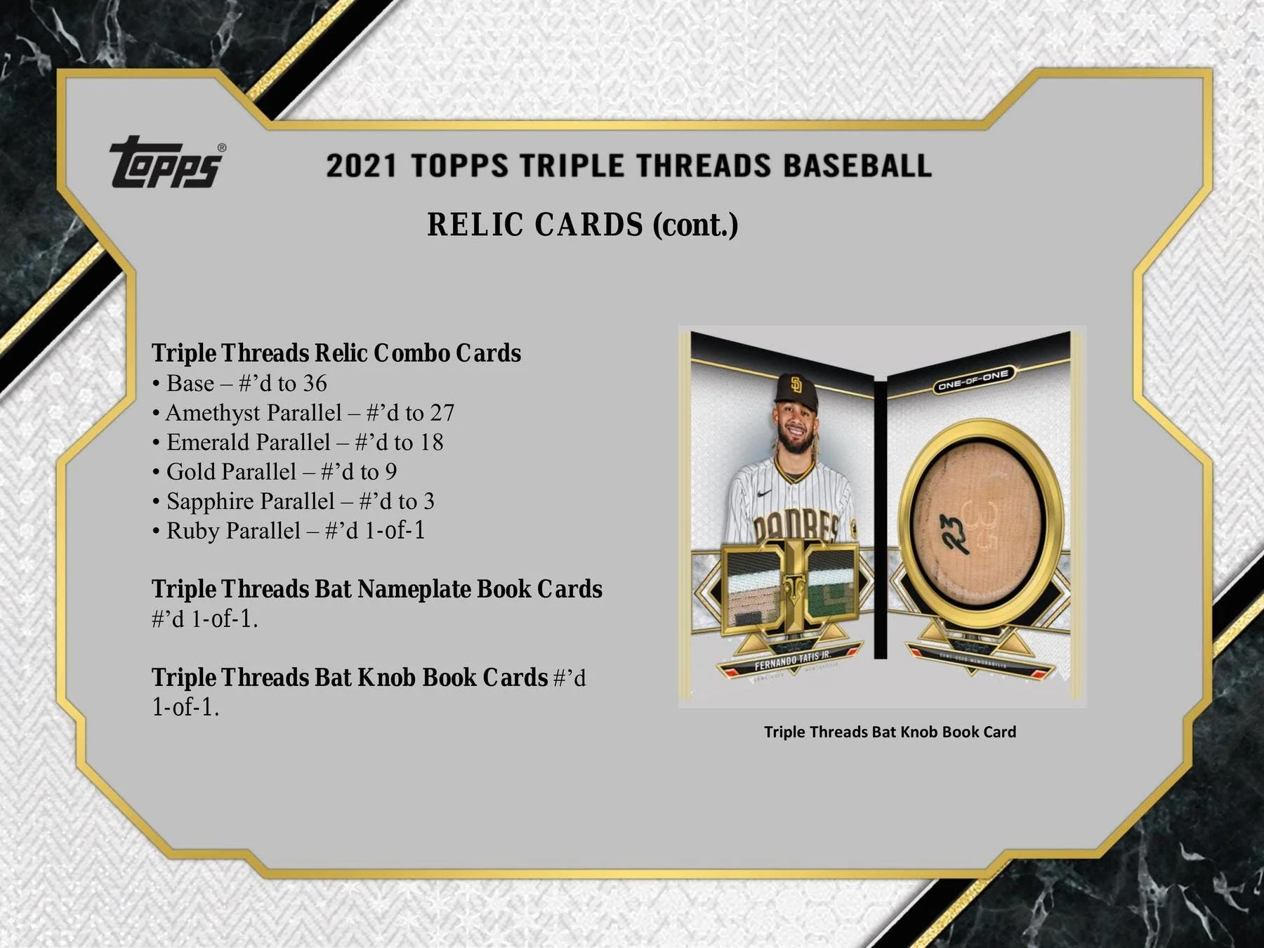 2021 Topps Triple Threads Baseball Hobby Box - Image 10