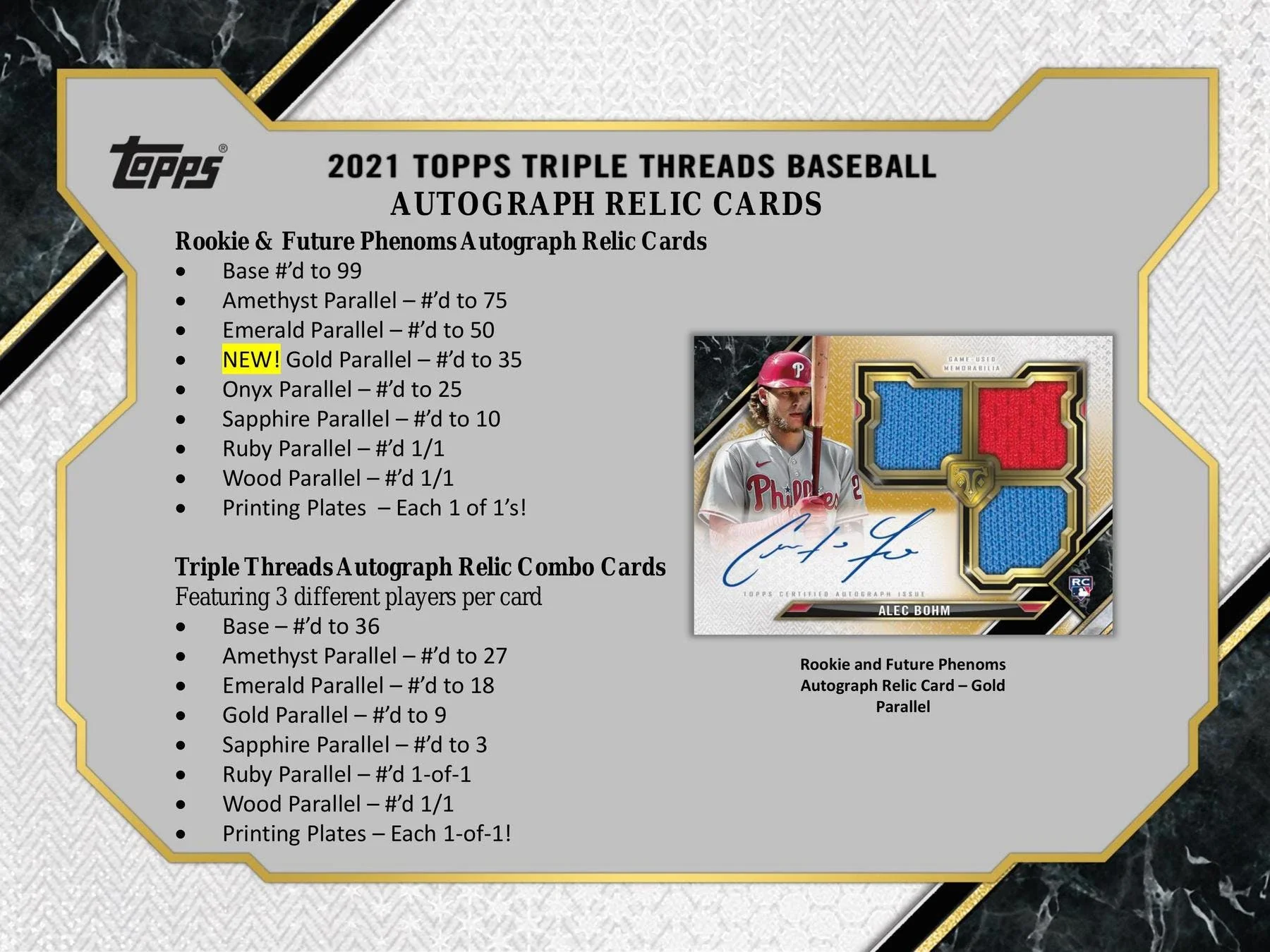 2021 Topps Triple Threads Baseball Hobby Box - Image 5