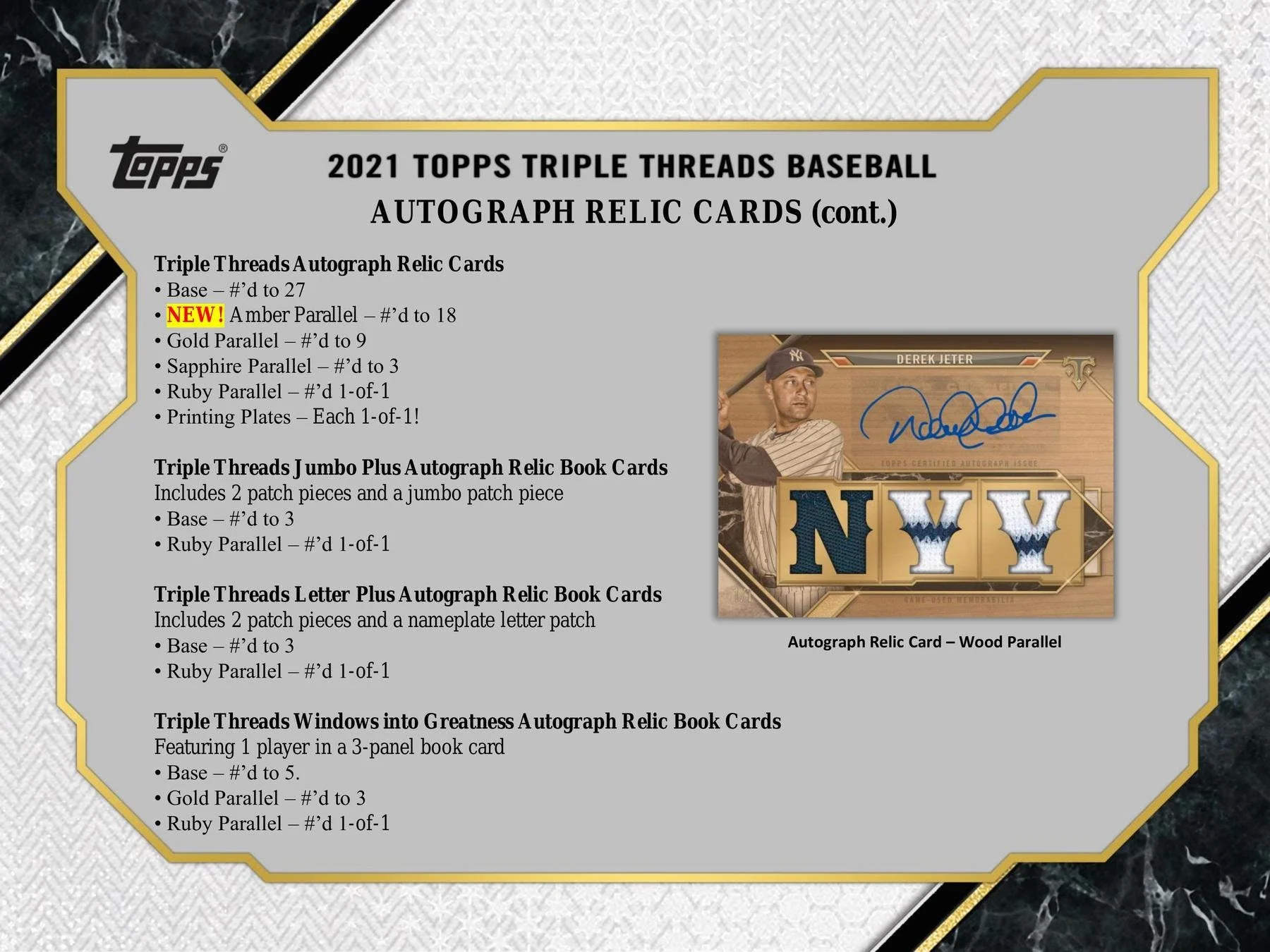 2021 Topps Triple Threads Baseball Hobby Box - Image 6