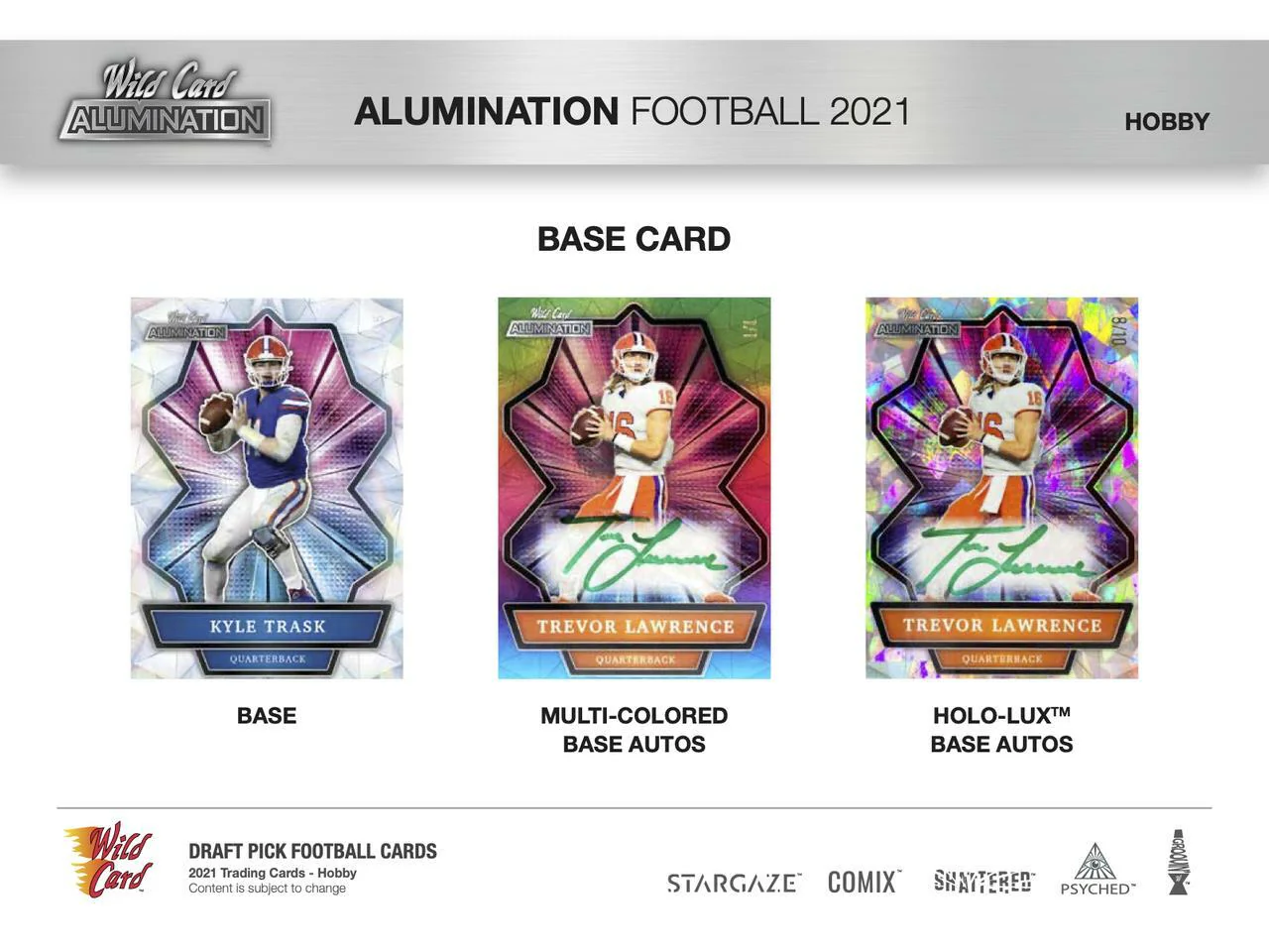 2021 Wild Card Alumination Football Hobby Box - Image 3