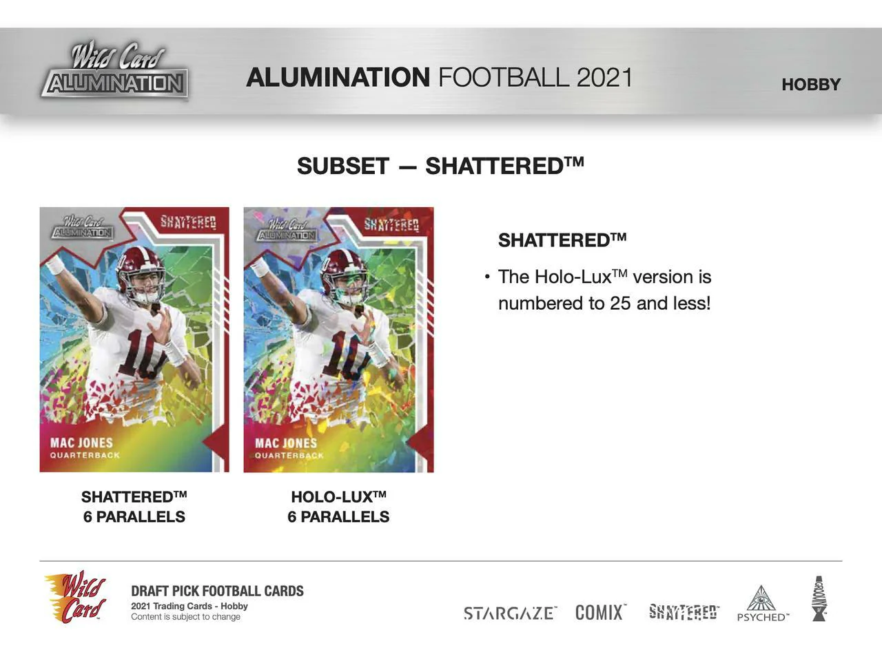 2021 Wild Card Alumination Football Hobby Box - Image 4