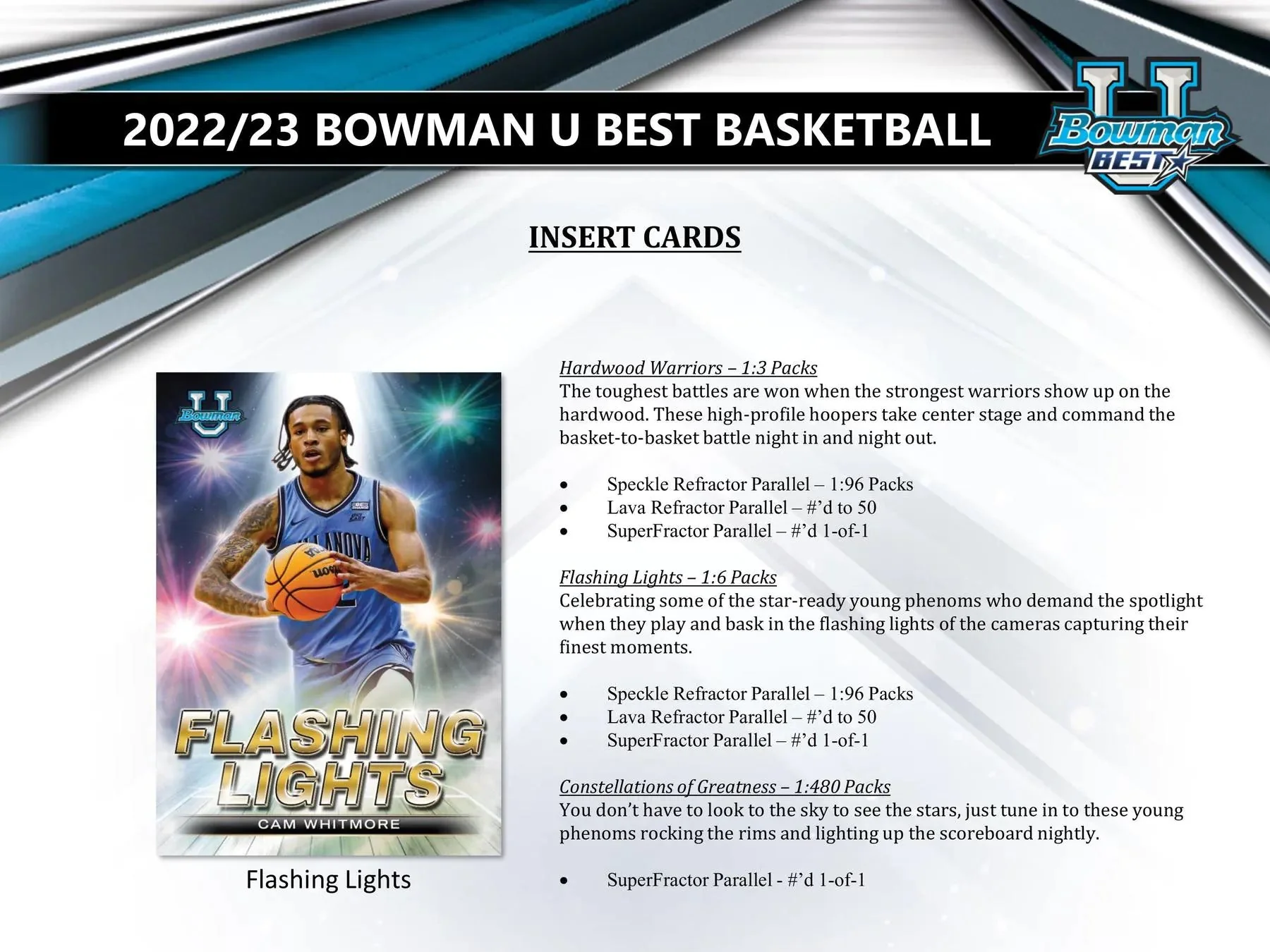 2022/23 Bowman University's Best Basketball Hobby Box - Image 7