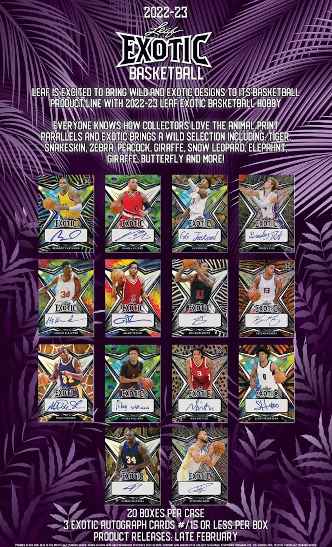 2022/23 Leaf Exotic Basketball Hobby Box - Image 3