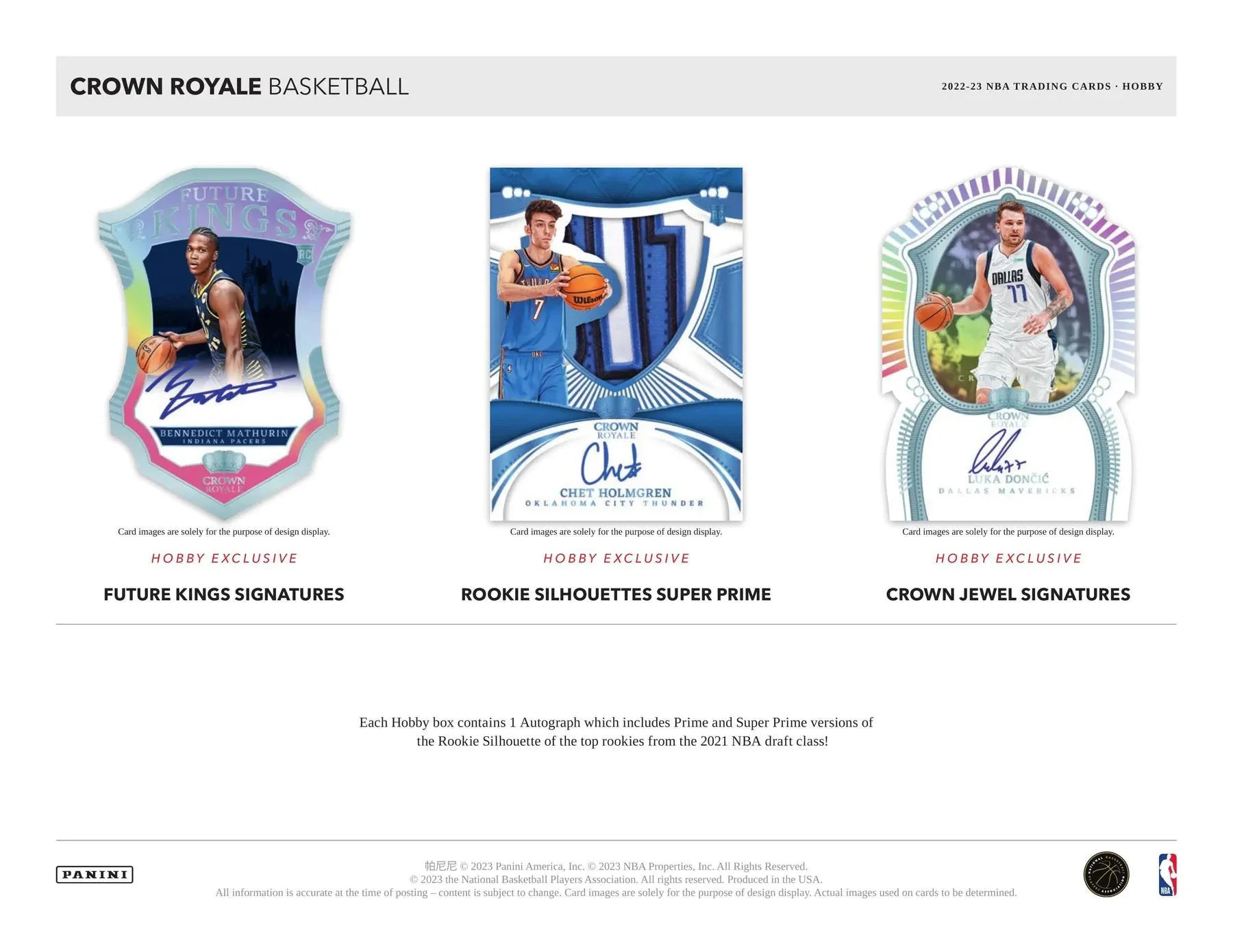 2022-23 Panini Crown Royale Basketball Hobby Box - Image 4