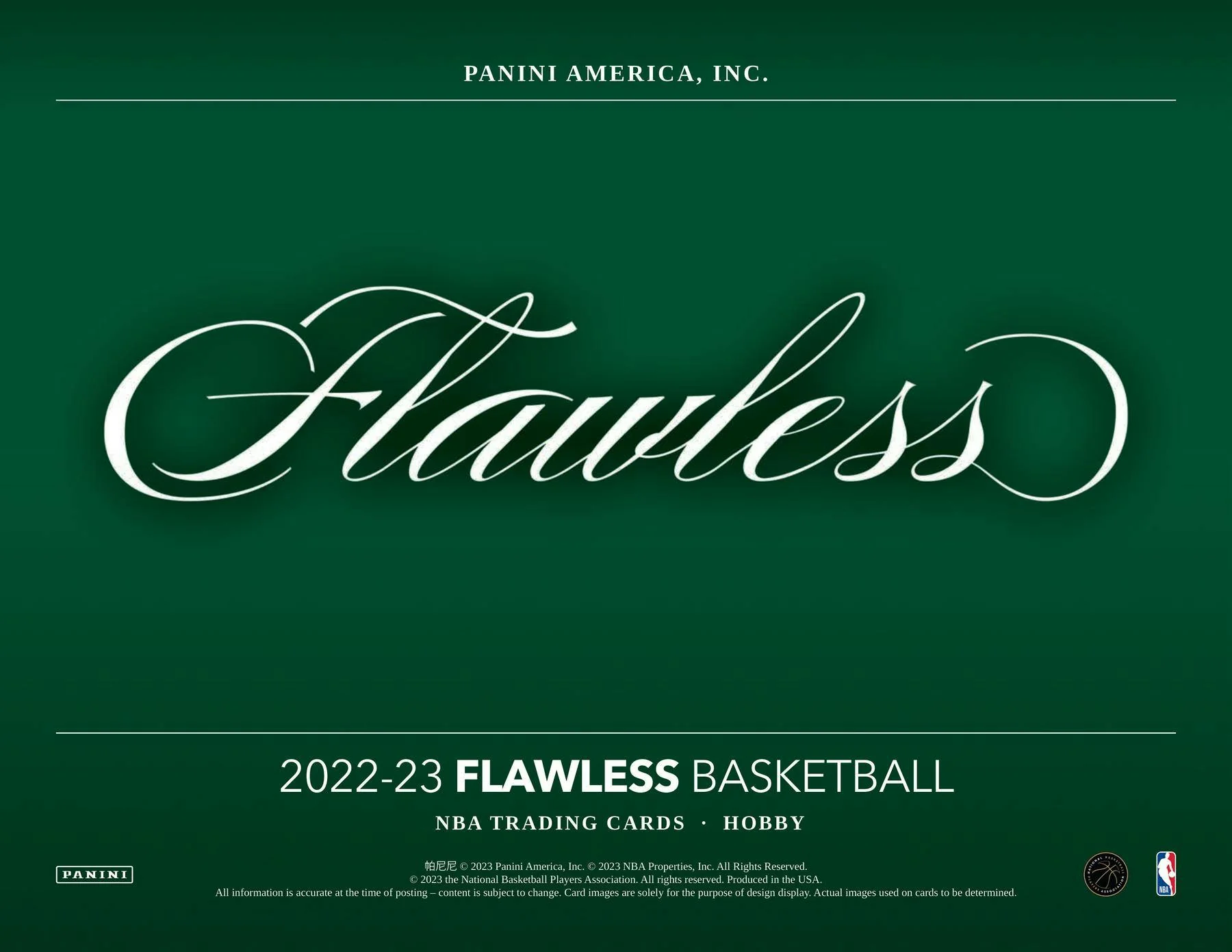 2022-23 Panini Flawless Basketball Hobby 2-Box Case - Image 2