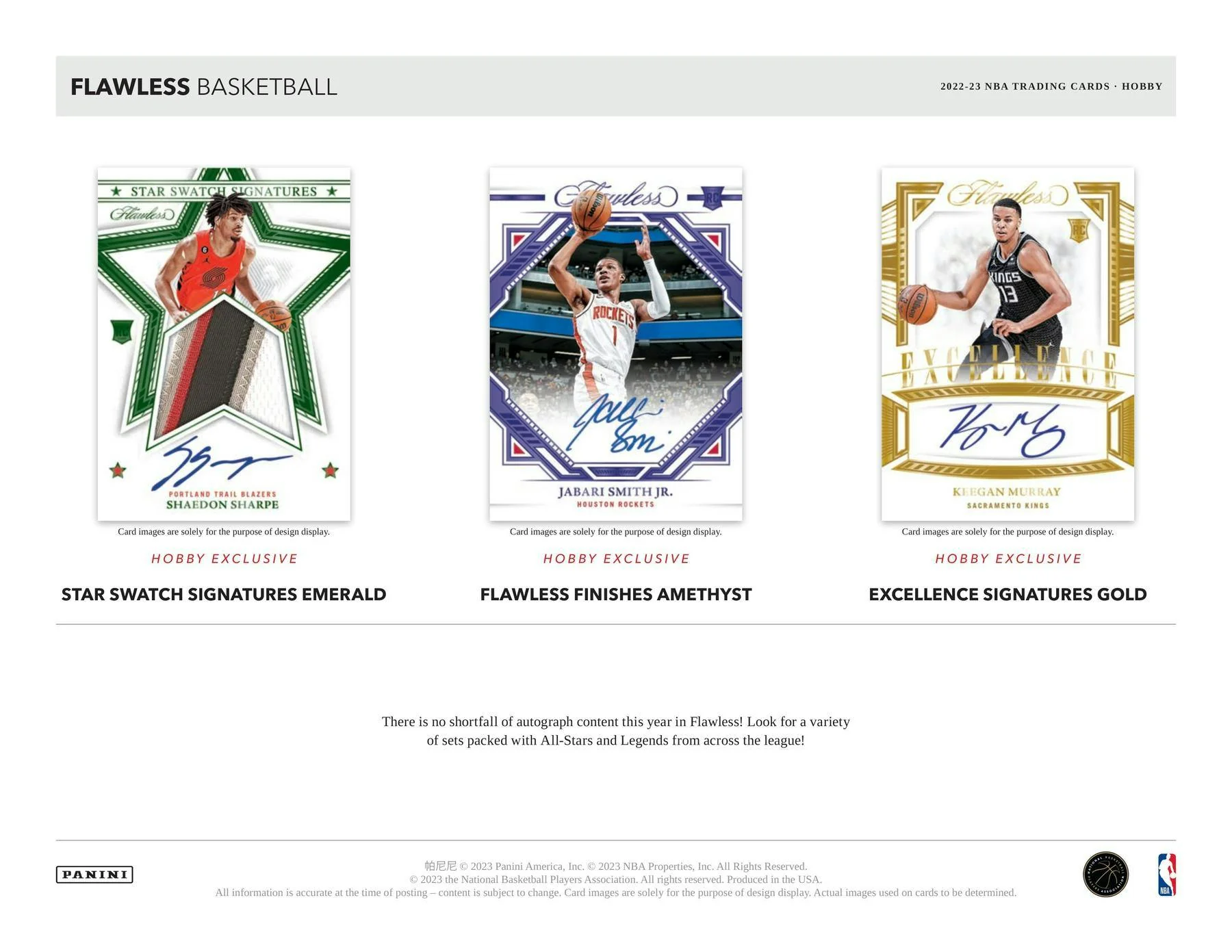 2022-23 Panini Flawless Basketball Hobby 2-Box Case - Image 4