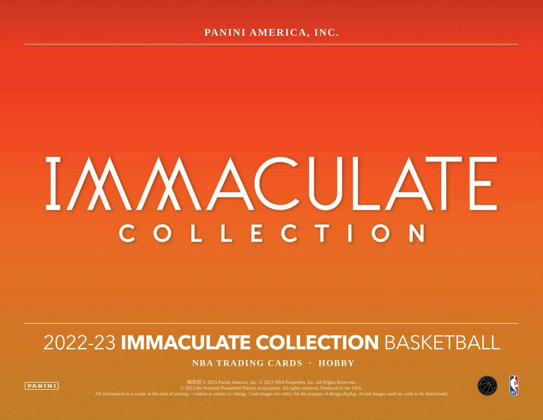 2022-23 Panini Immaculate Basketball Hobby - Image 3