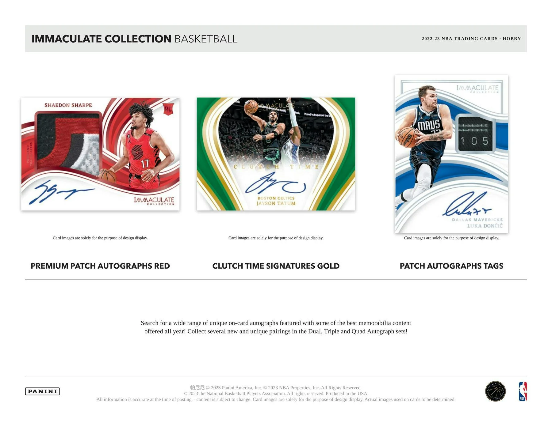 2022-23 Panini Immaculate Basketball Hobby - Image 5