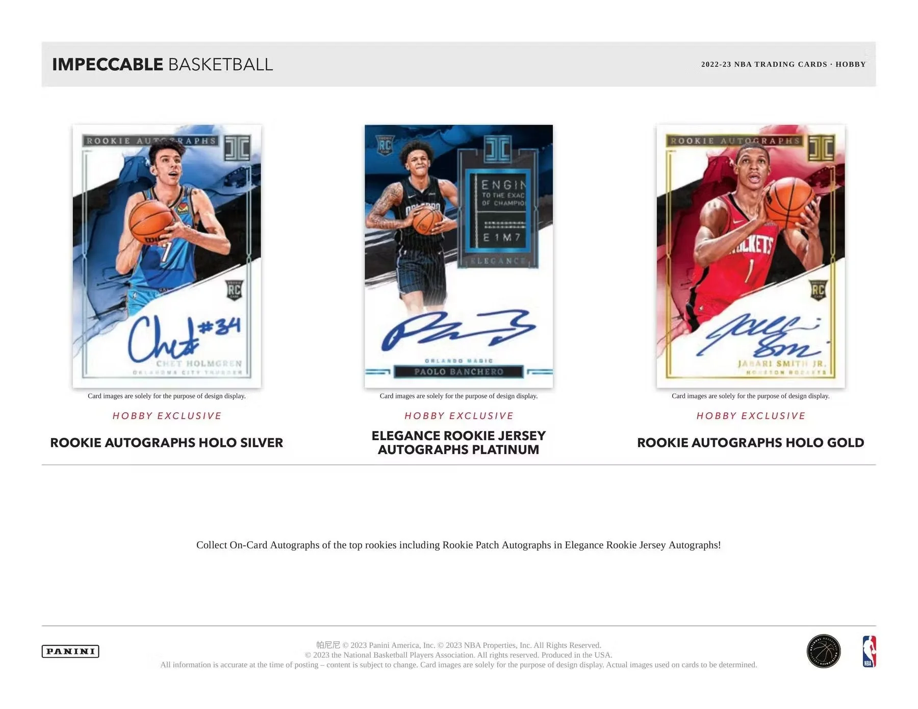 2022-23 Panini Impeccable NBA Basketball Hobby Box - Image 4