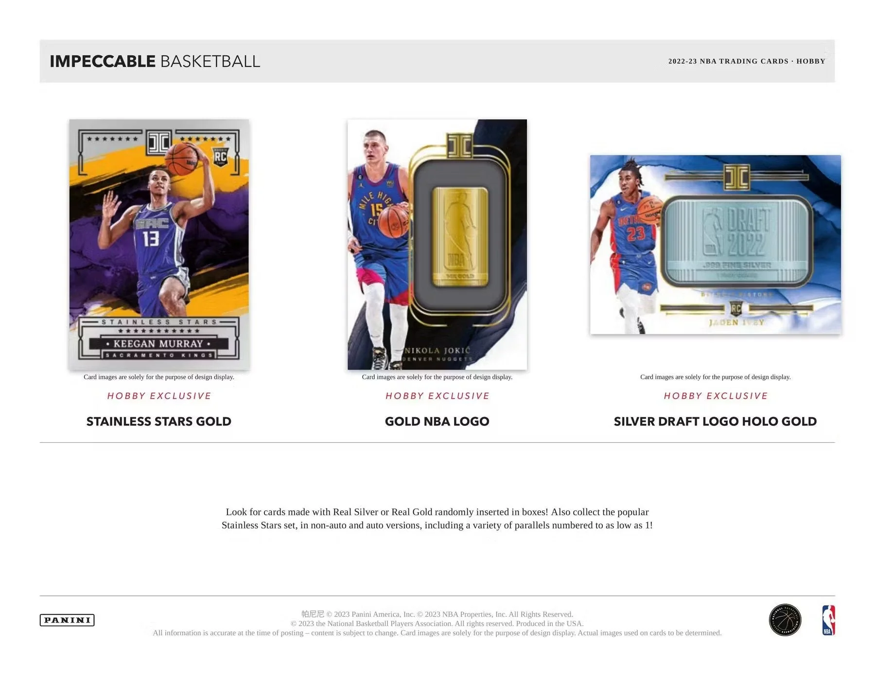 2022-23 Panini Impeccable NBA Basketball Hobby Box - Image 6