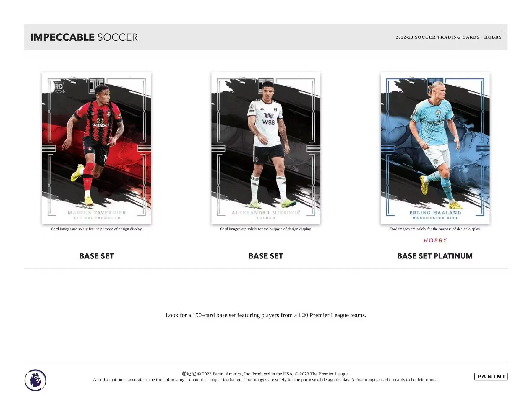 2022-23 Panini Impeccable Premier League EPL Soccer Hobby Box - Image 4
