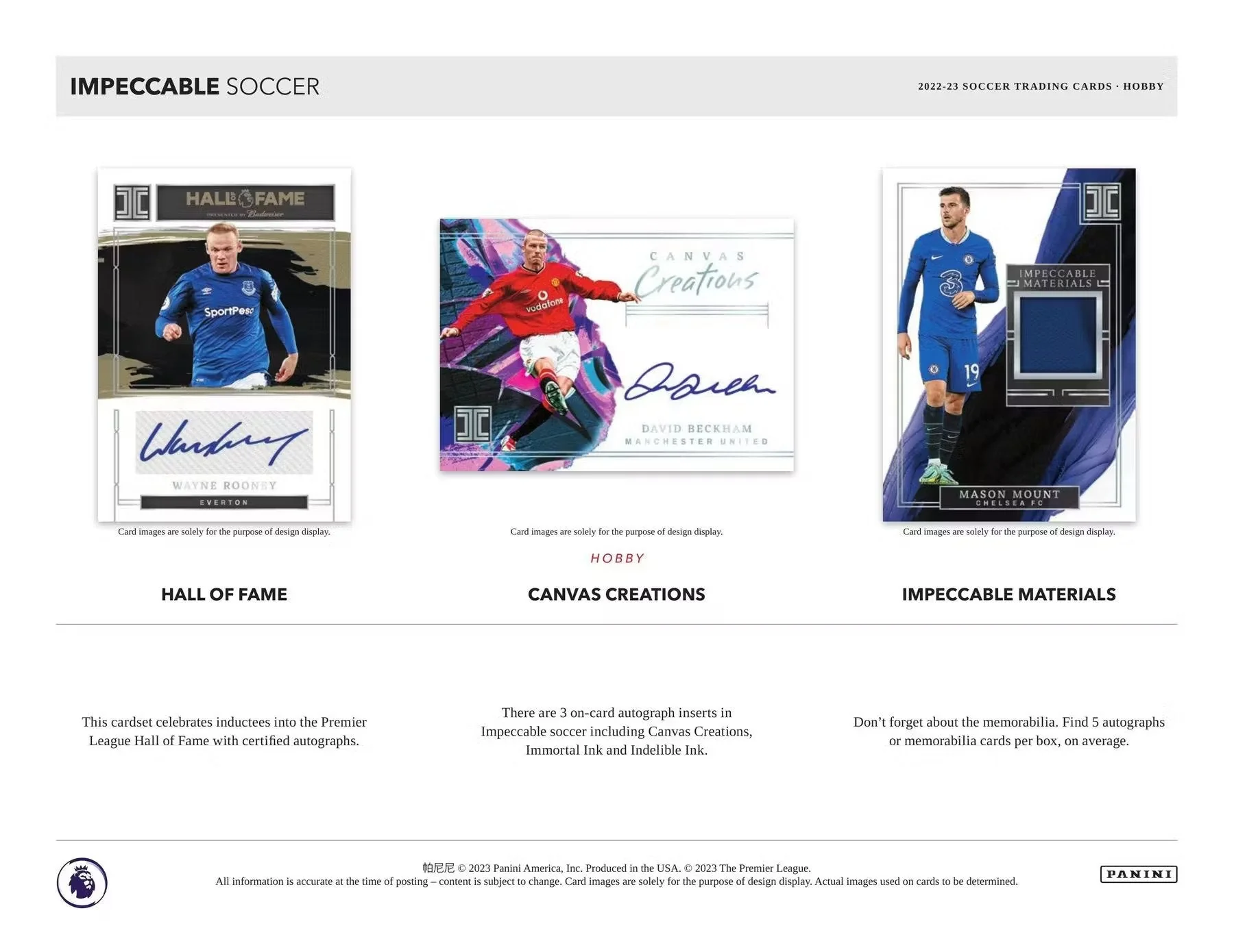 2022-23 Panini Impeccable Premier League EPL Soccer Hobby Box - Image 6
