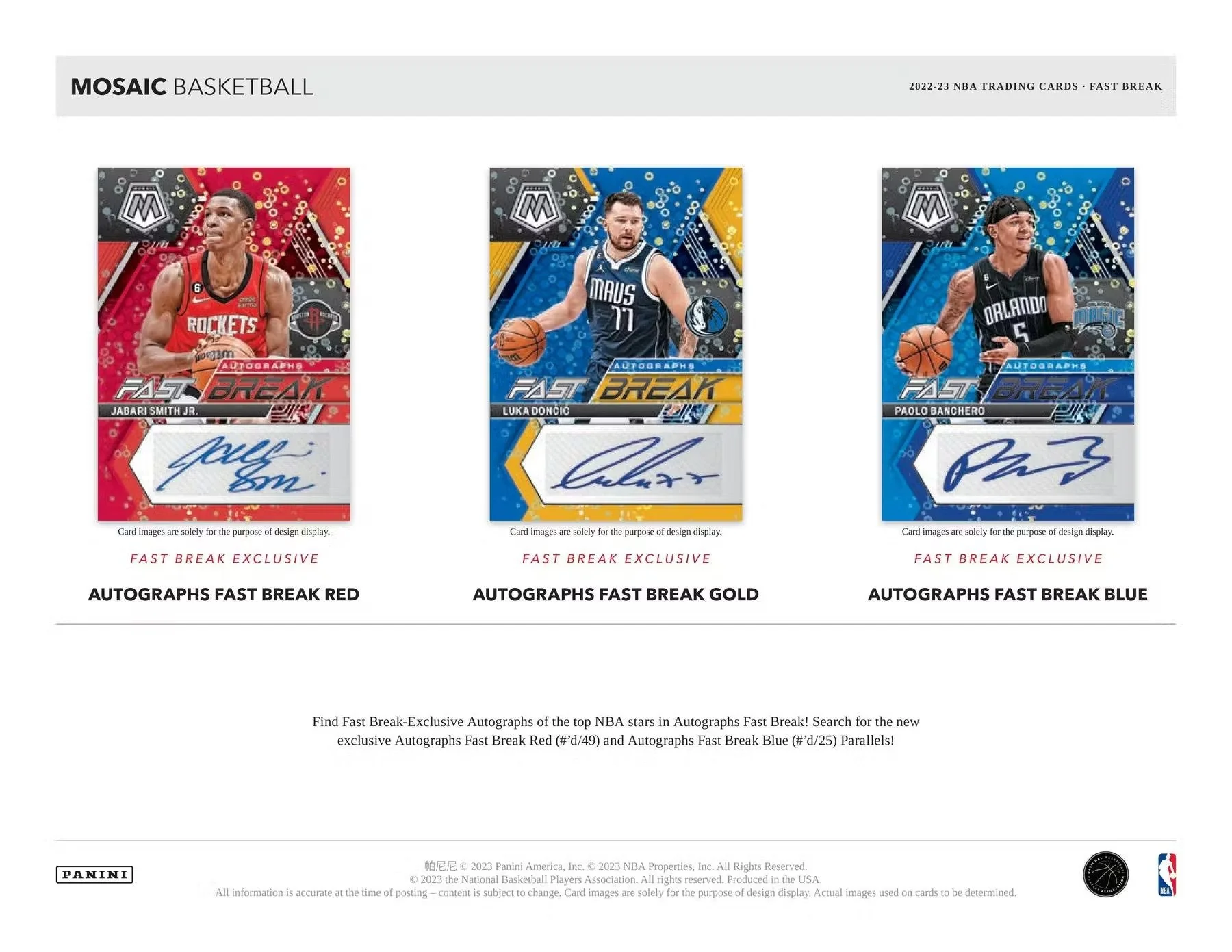 2022-23 Panini Mosaic Basketball Fast Break Box - Image 5