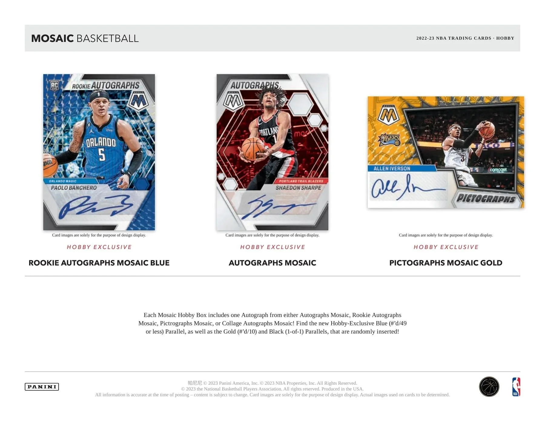 2022-23 Panini Mosaic Basketball Hobby Box - Image 5
