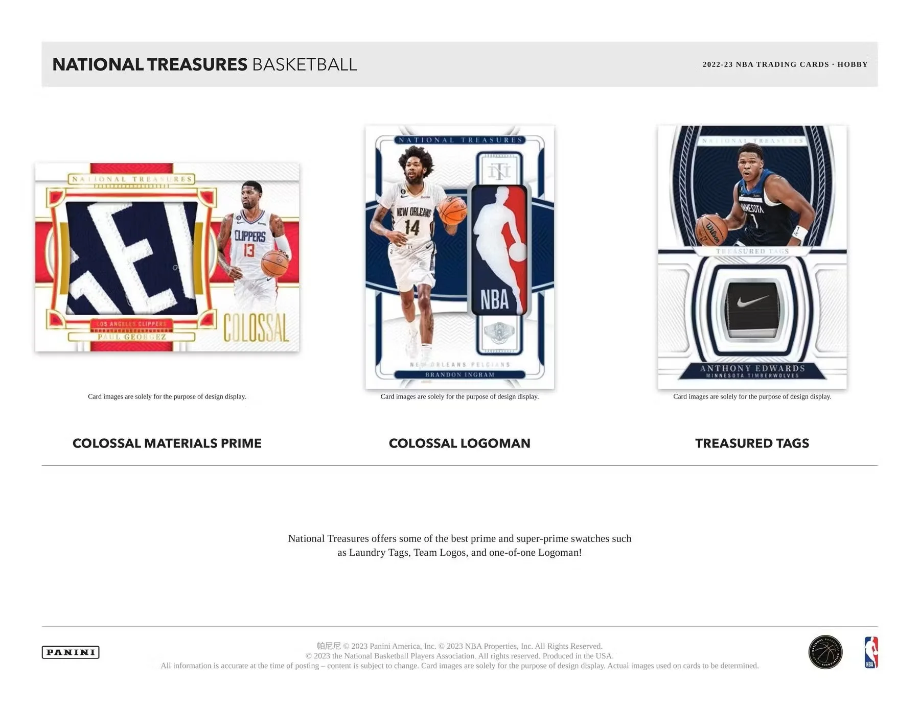 2022/23 Panini National Treasures Basketball Hobby Box - Image 6