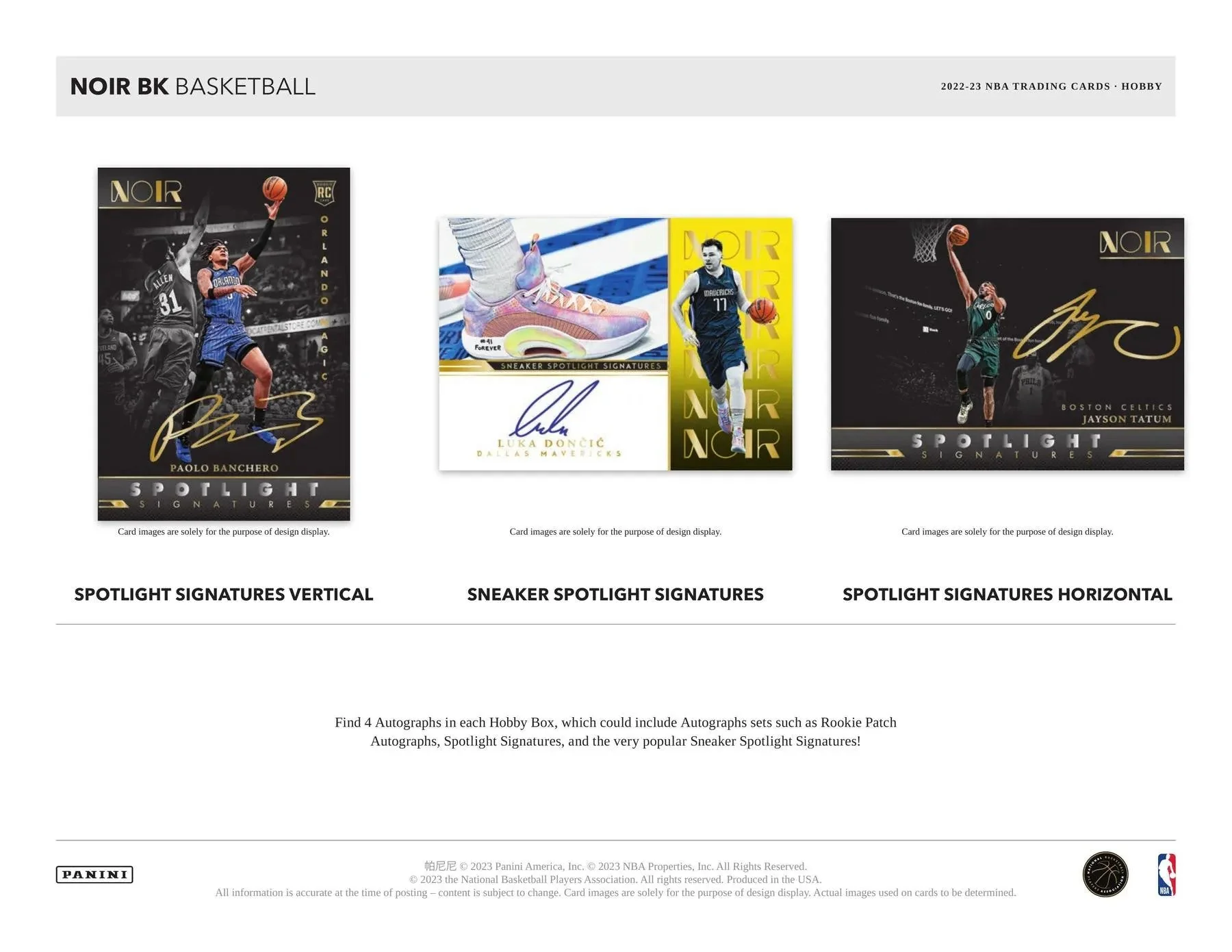 2022/23 Panini Noir Basketball Hobby Box - Image 4