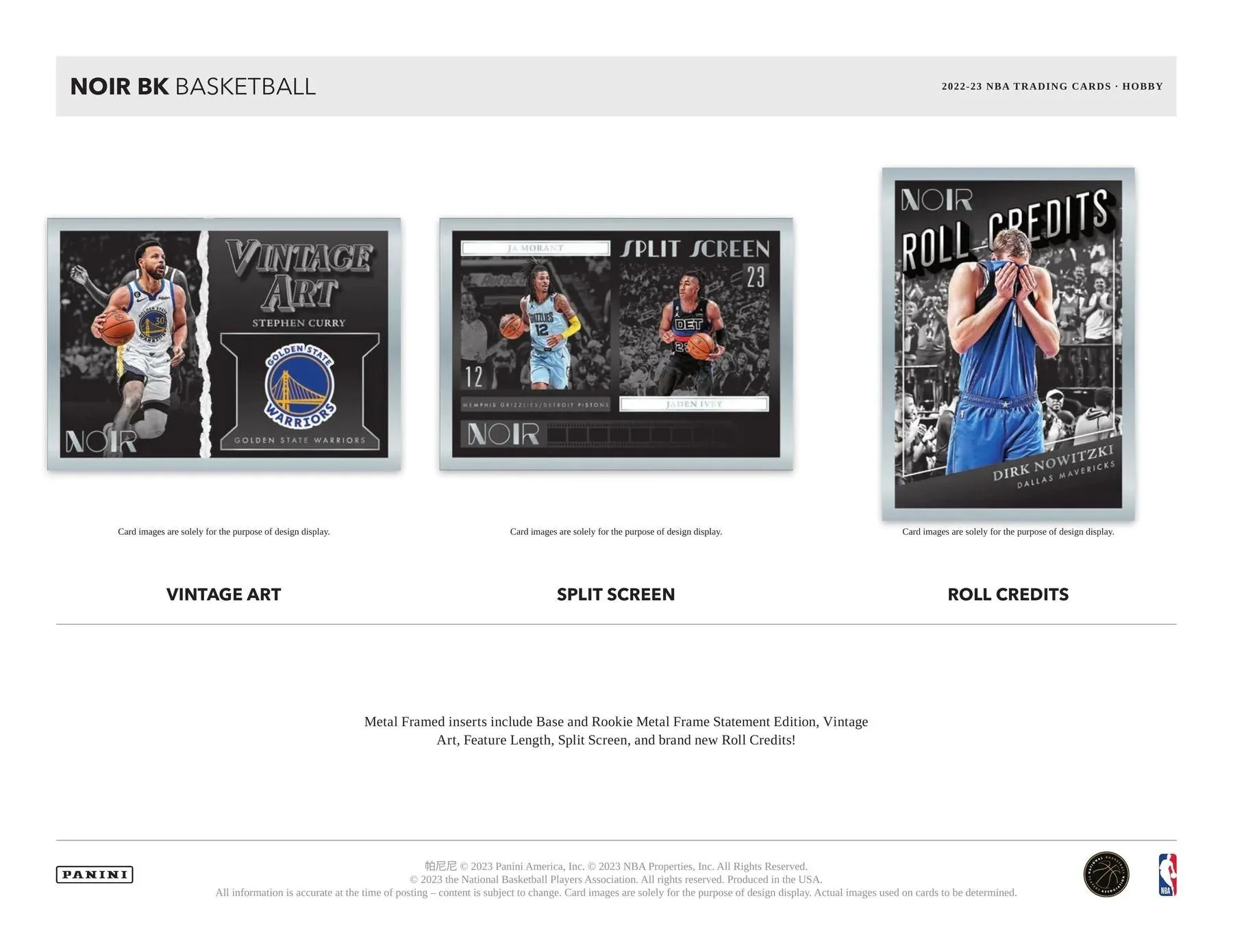2022/23 Panini Noir Basketball Hobby Box - Image 5