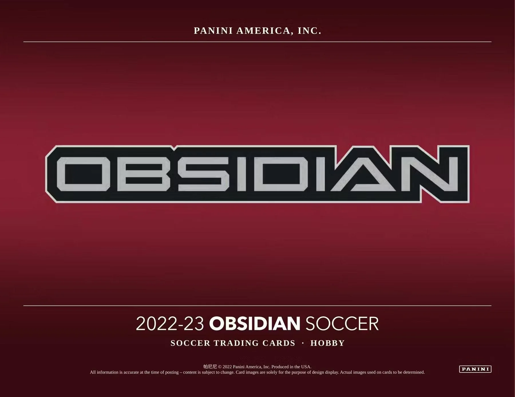 2022-23 Panini Obsidian Soccer Hobby Box - Image 3