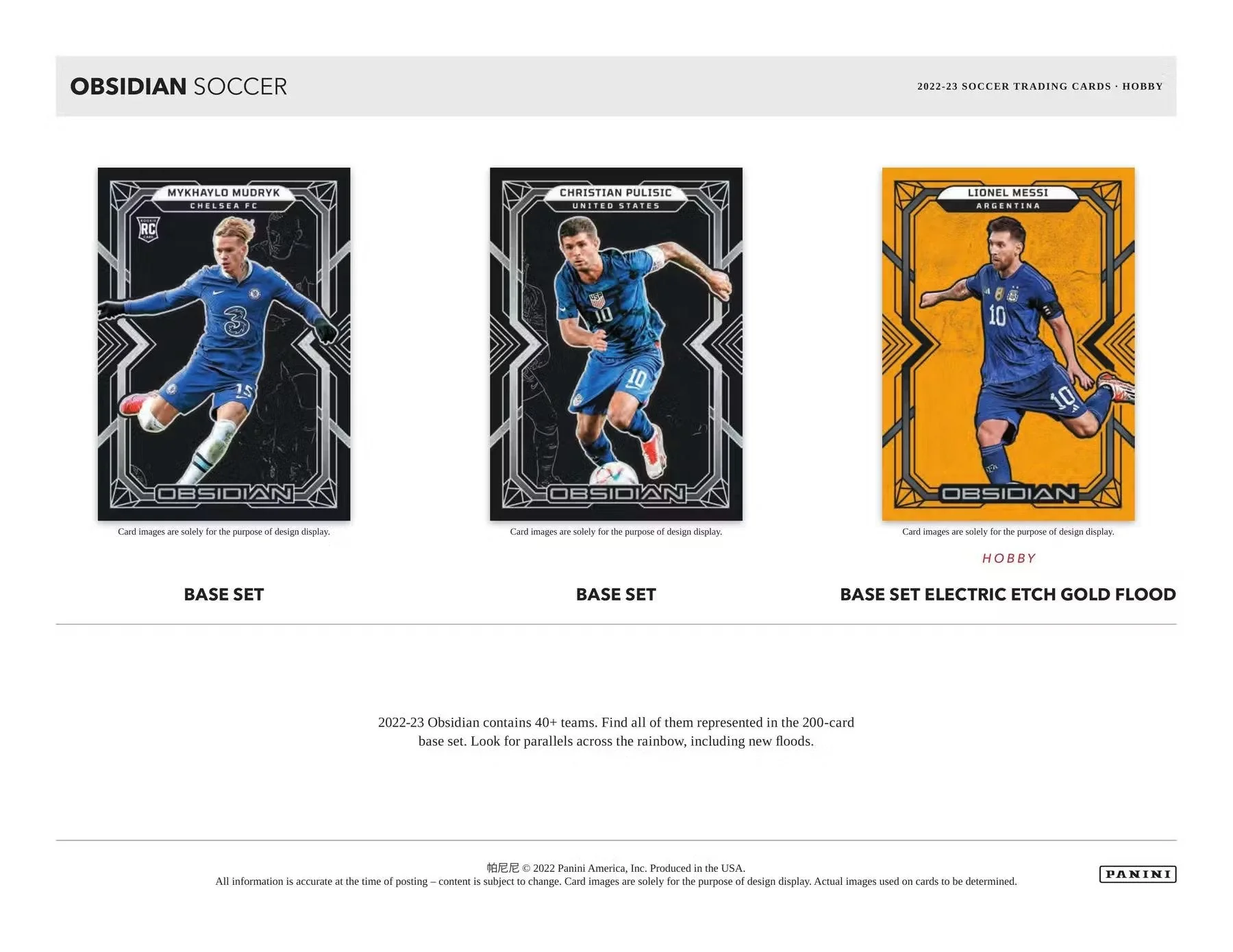 2022-23 Panini Obsidian Soccer Hobby Box - Image 4