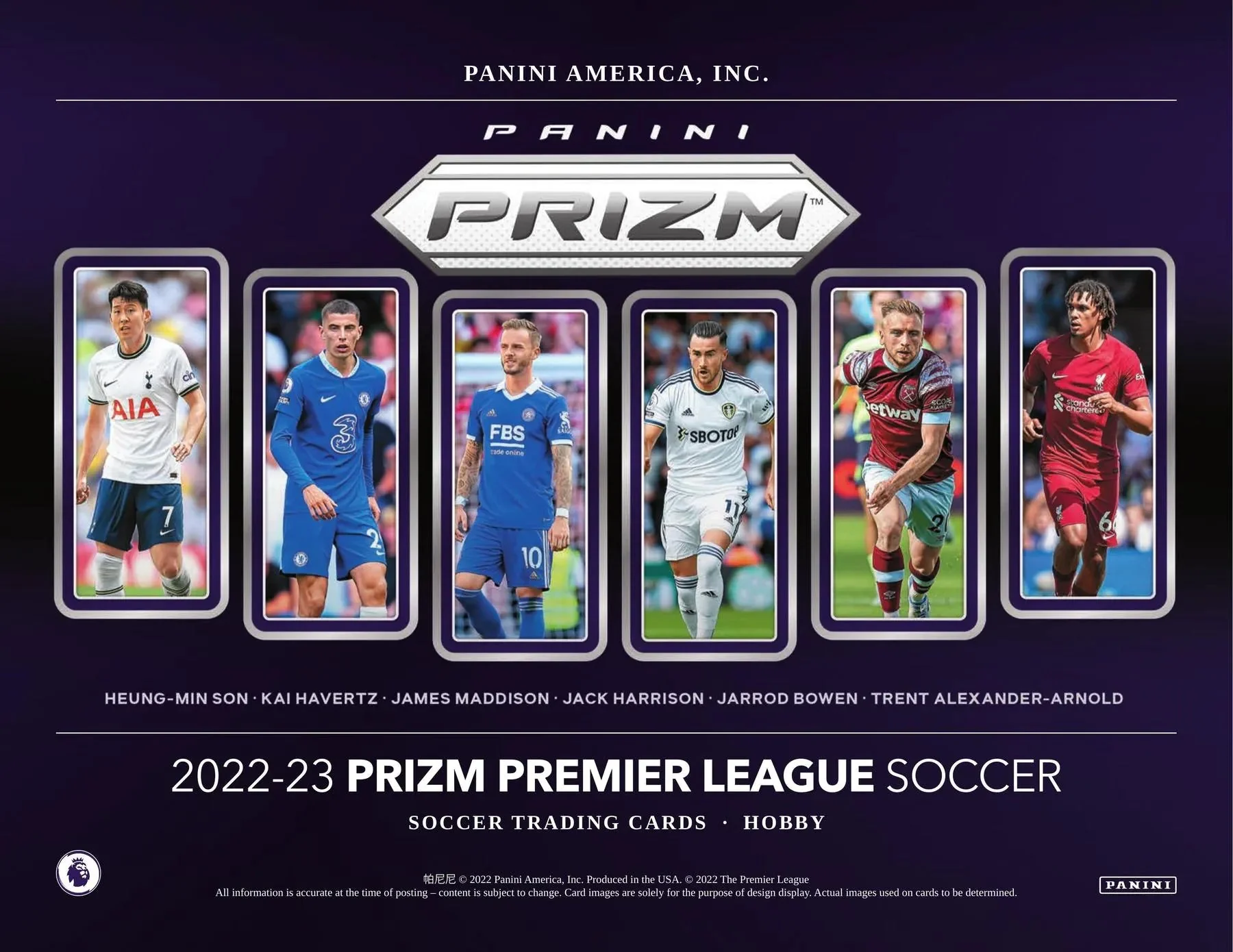 2022-23 Panini Prizm EPL Soccer Hobby - Image 3