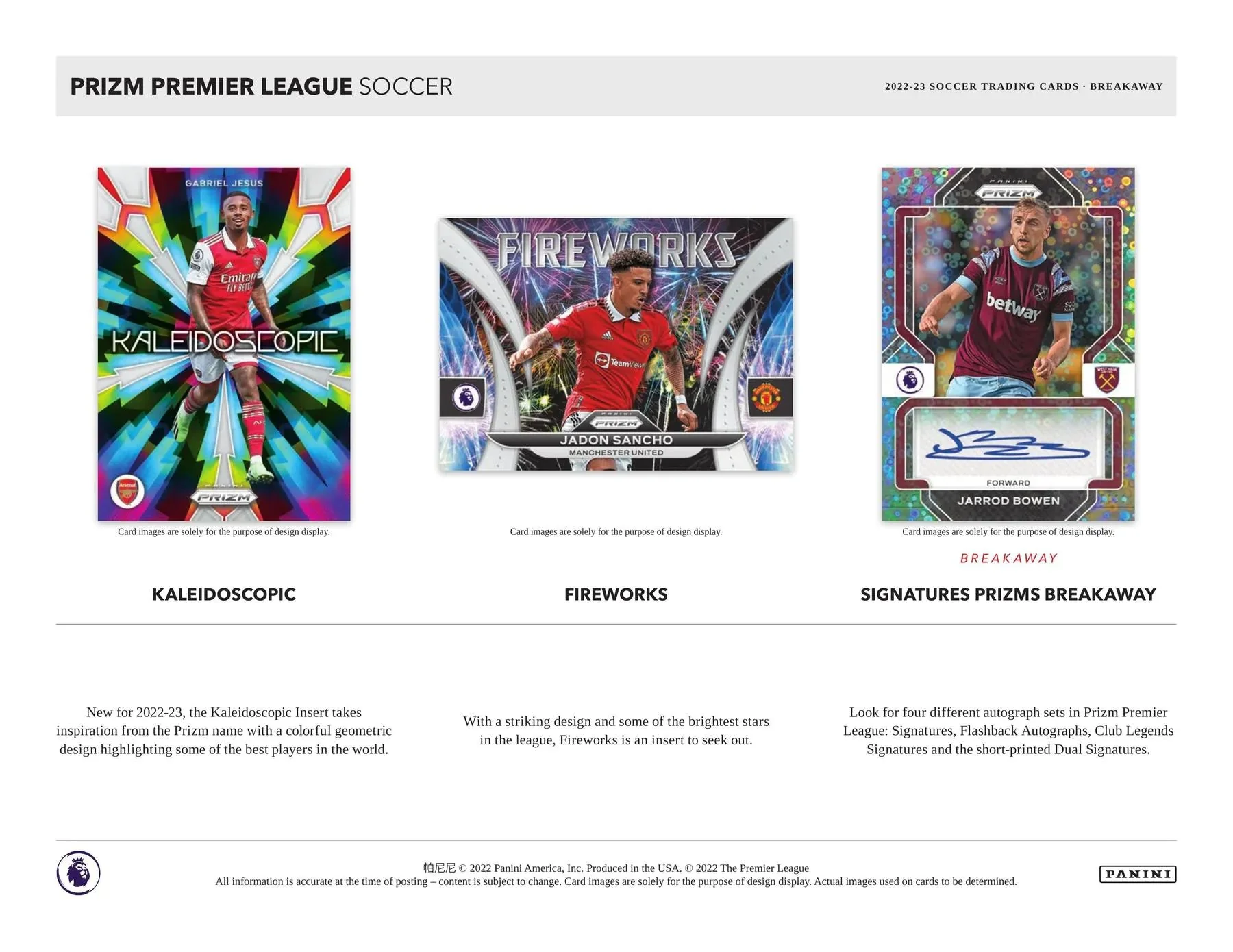 2022-23 Panini Prizm Premier League EPL Soccer Breakaway Box - Image 6