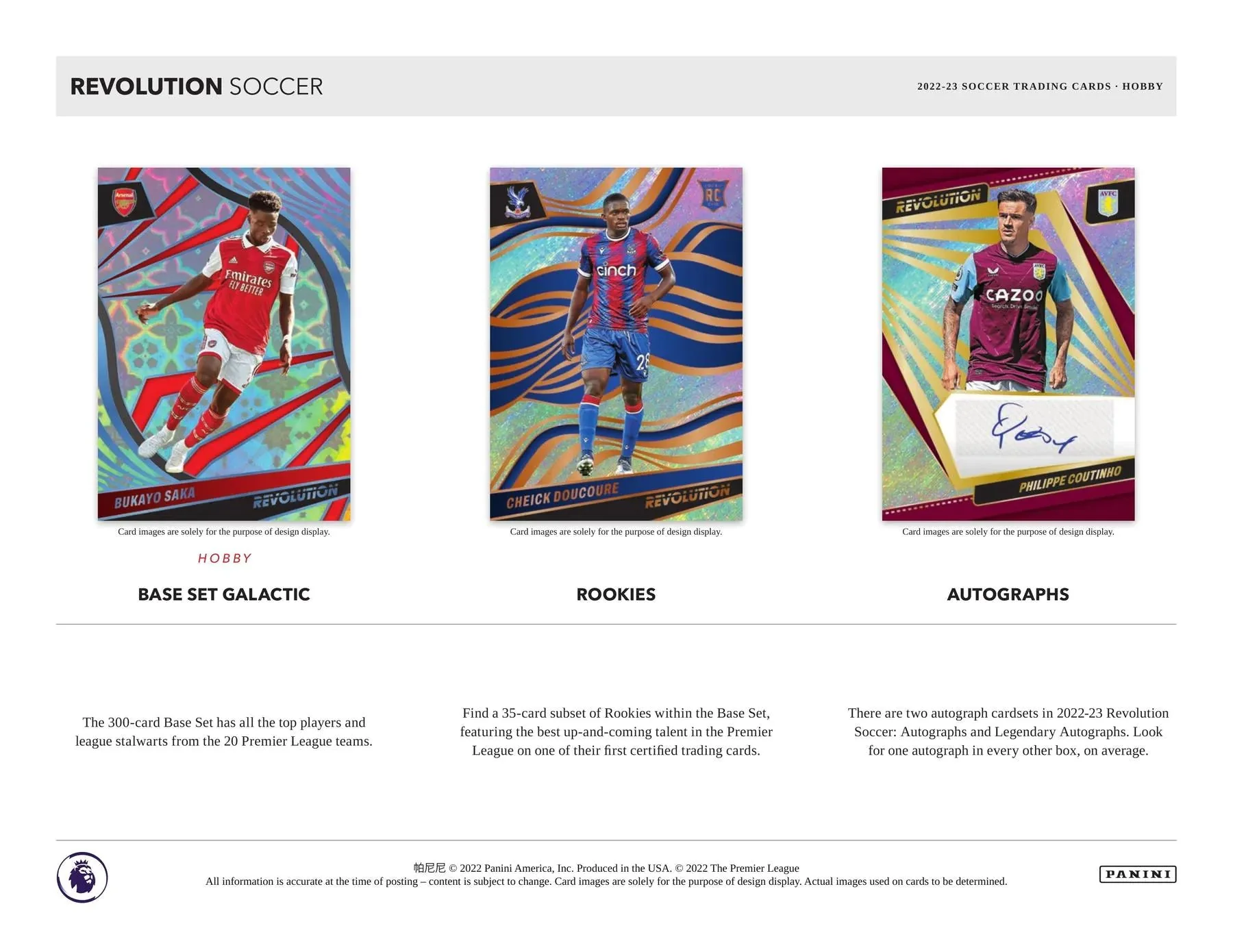 2022-23 Revolution EPL Premier League Soccer Hobby - Image 4