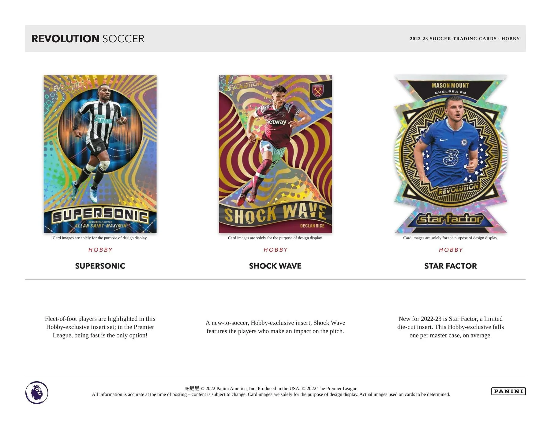 2022-23 Revolution EPL Premier League Soccer Hobby - Image 5