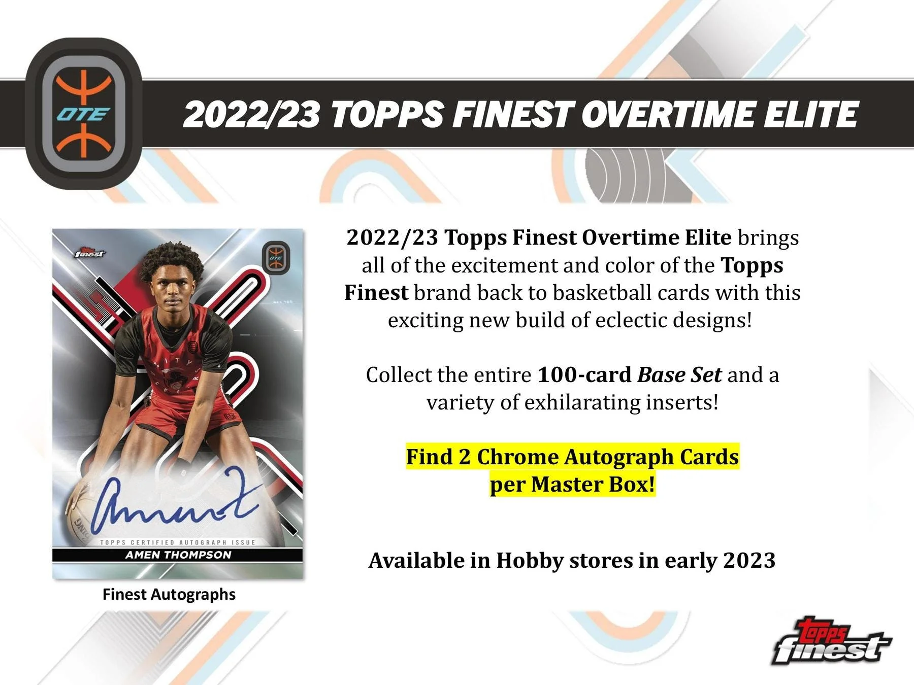2022-23 Topps Finest Elite Overtime Edition Basketball - Image 4