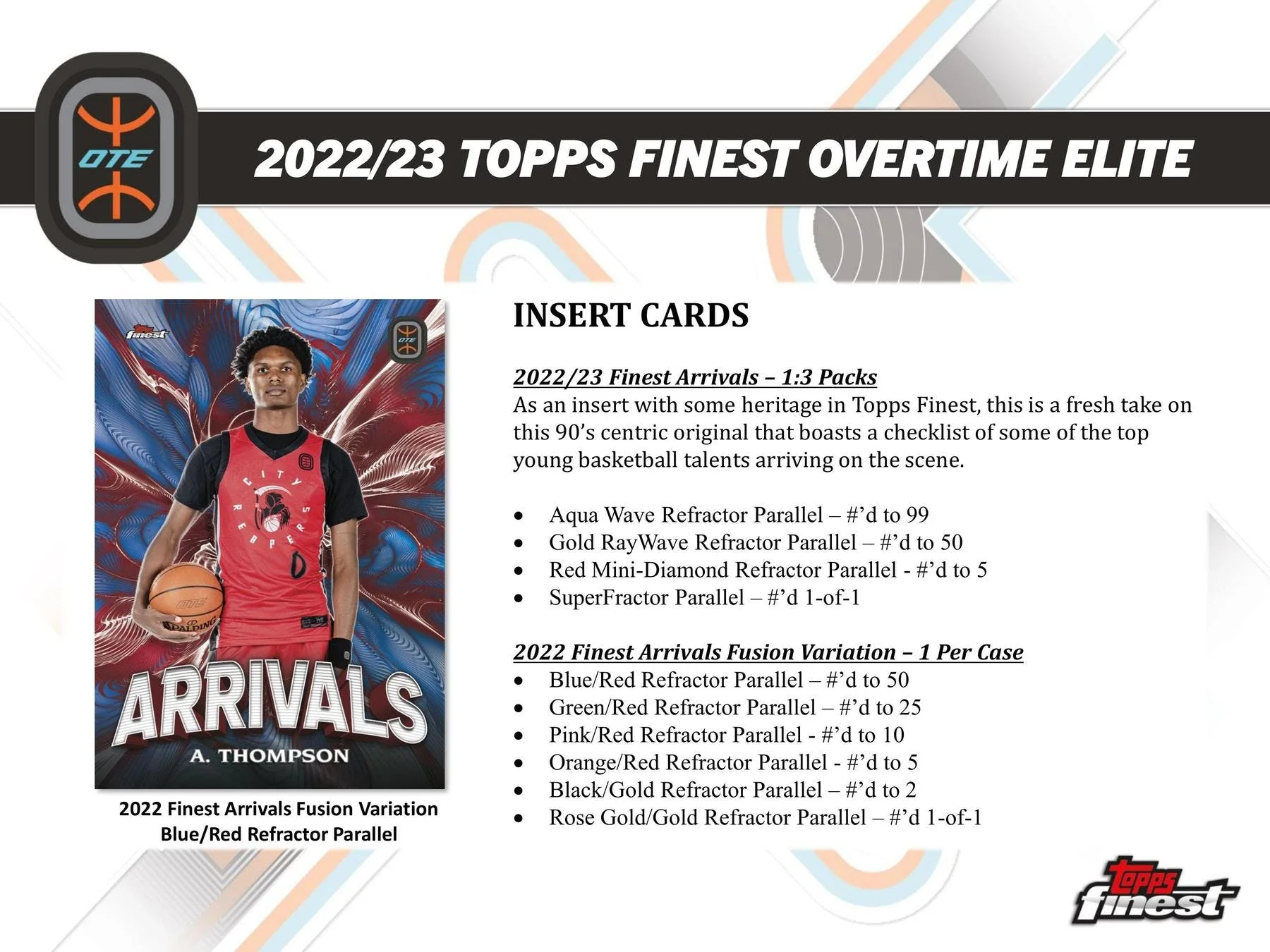 2022-23 Topps Finest Elite Overtime Edition Basketball - Image 6