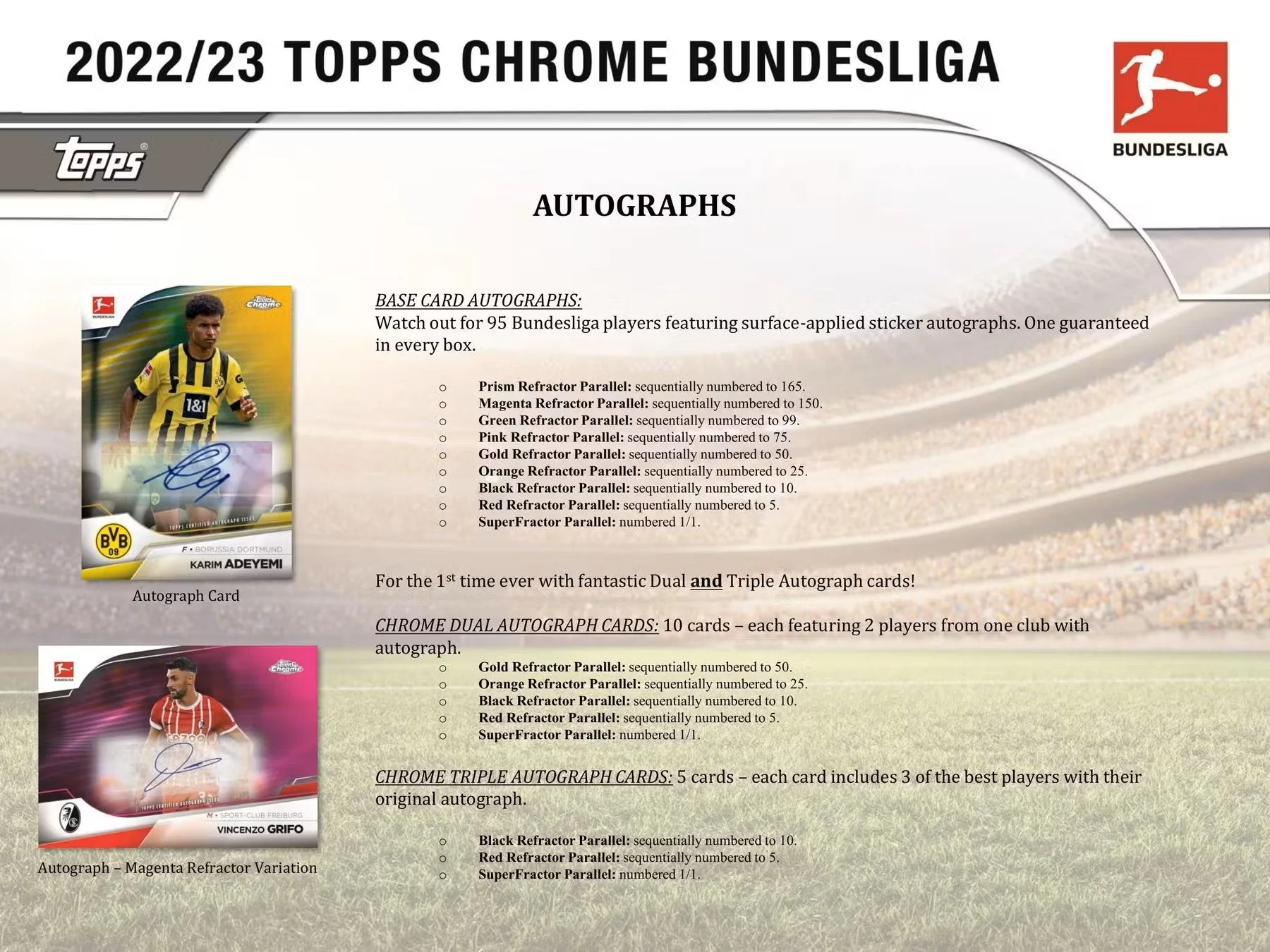 2022-23 Topps Chrome Bundesliga Soccer Hobby Box - Image 6