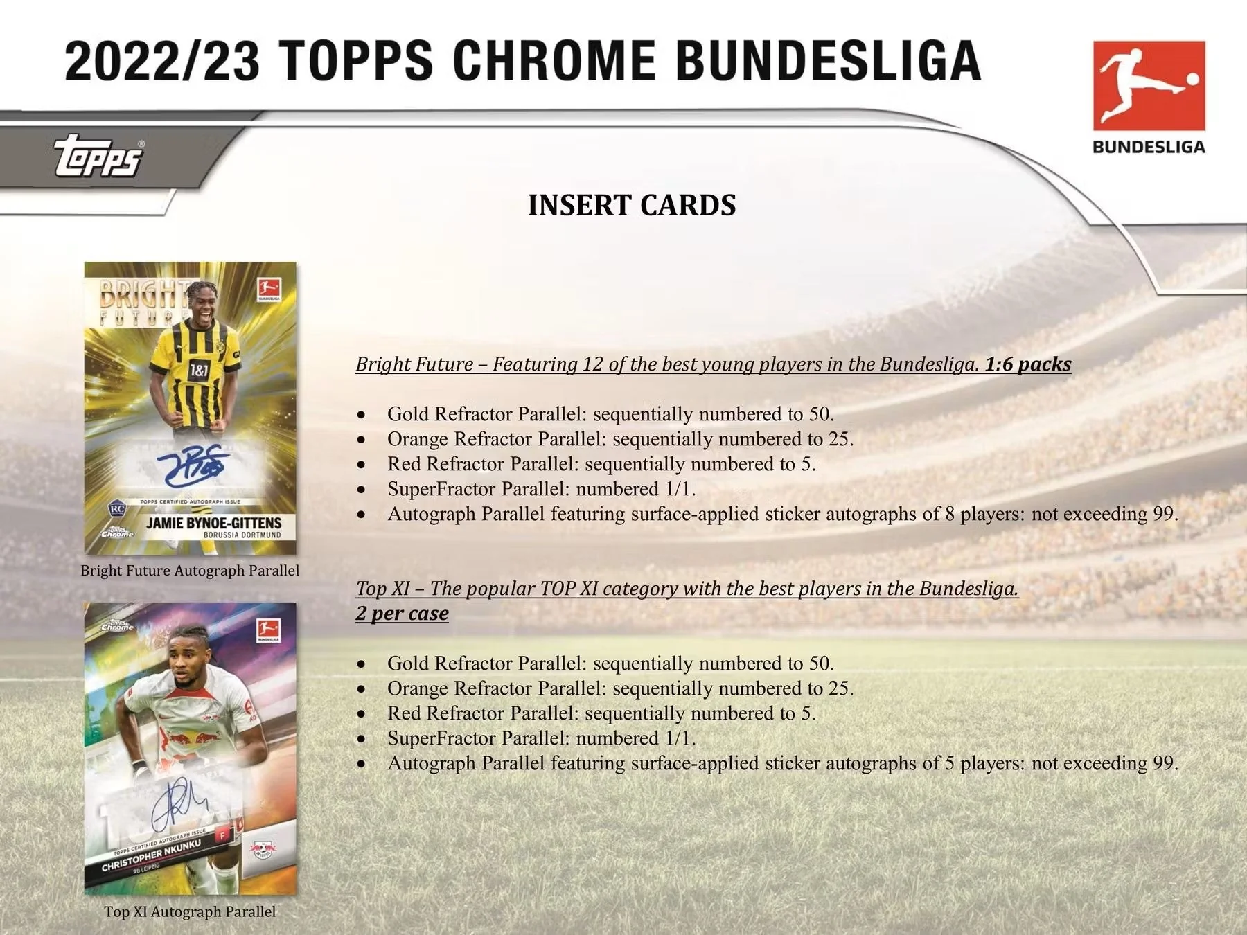 2022-23 Topps Chrome Bundesliga Soccer Hobby Box - Image 8