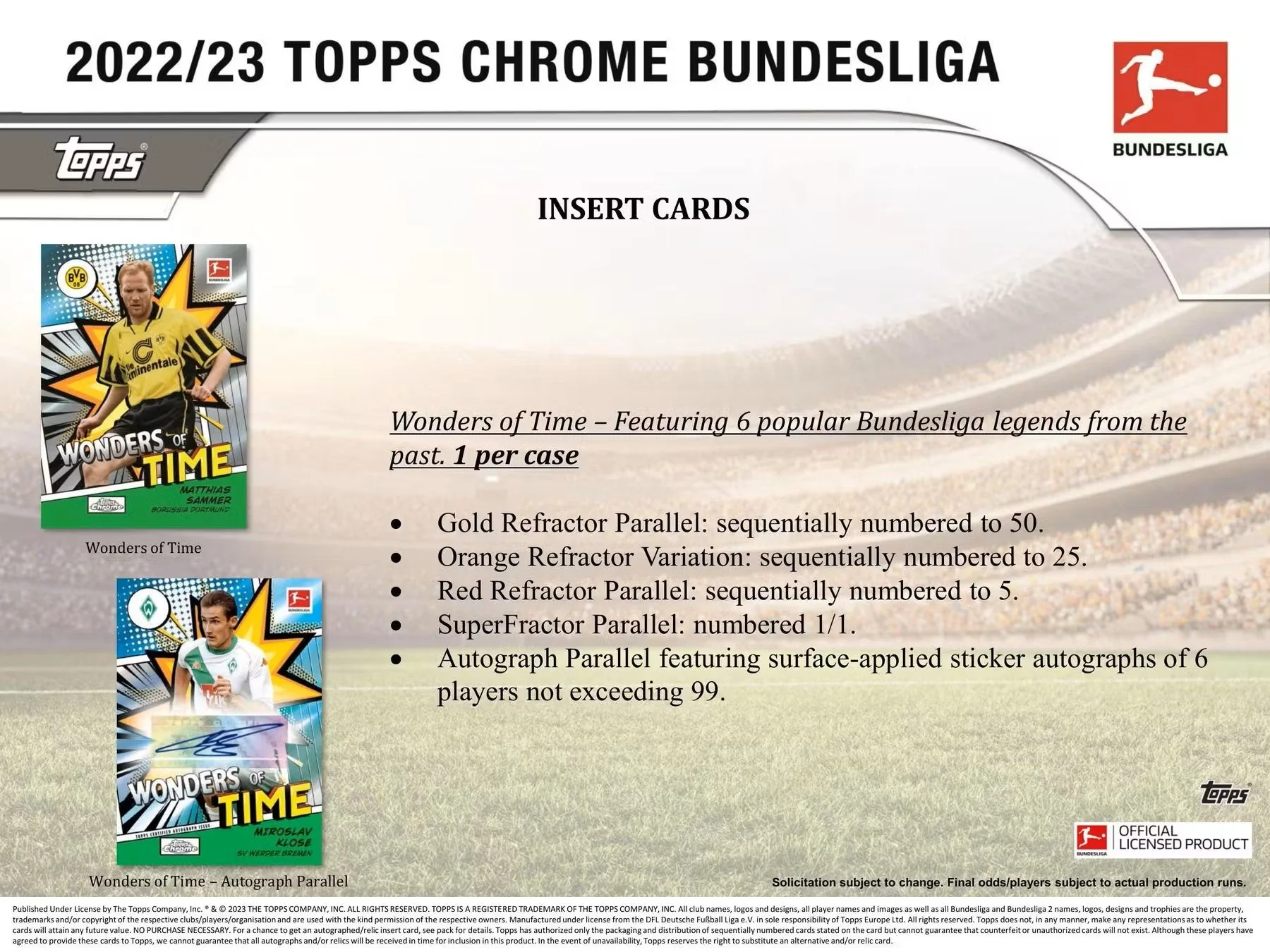 2022-23 Topps Chrome Bundesliga Soccer Hobby Box - Image 9