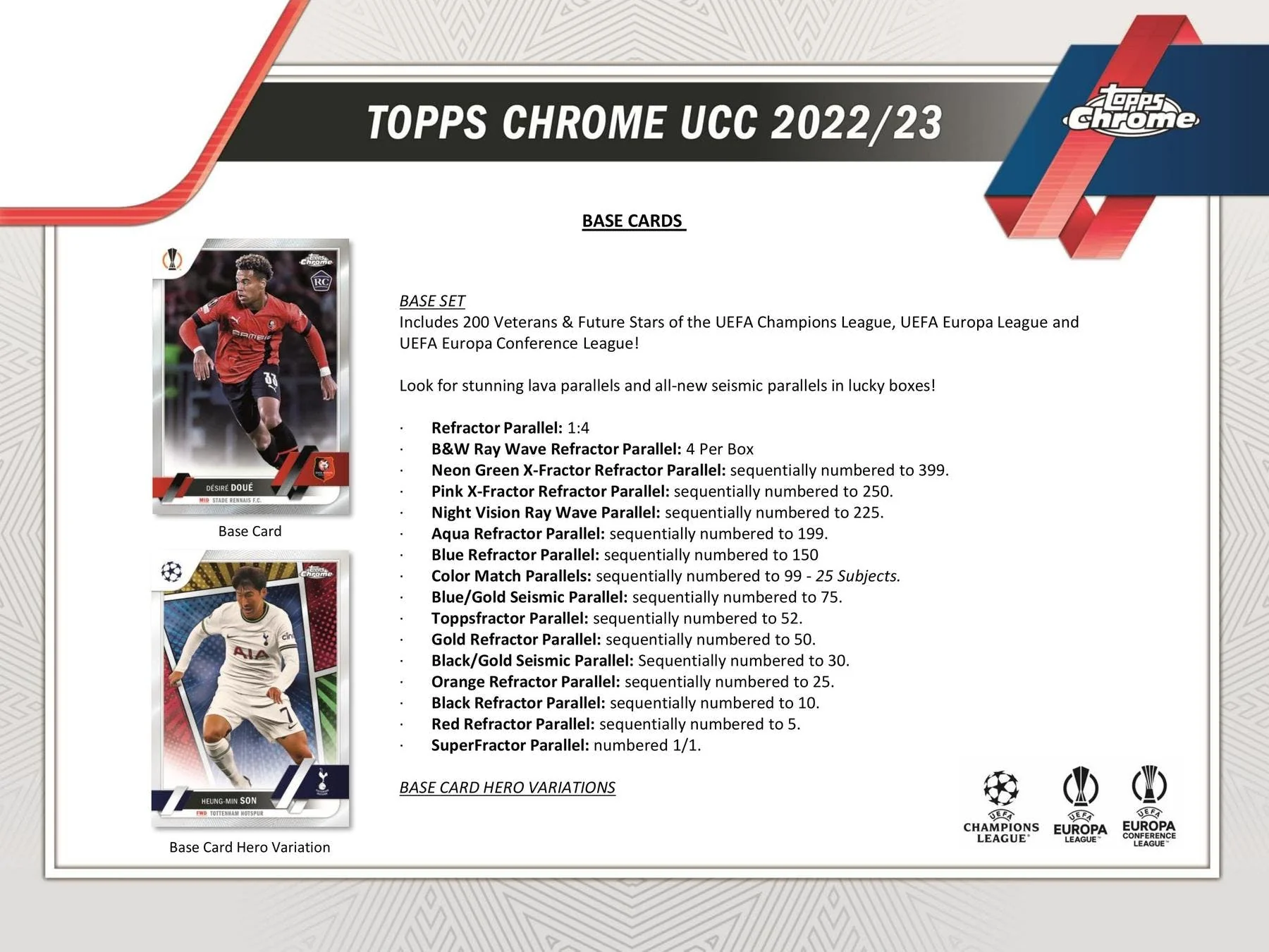 2022/23 Topps Chrome UEFA Club Competitions Soccer Hobby LITE Box - Image 3