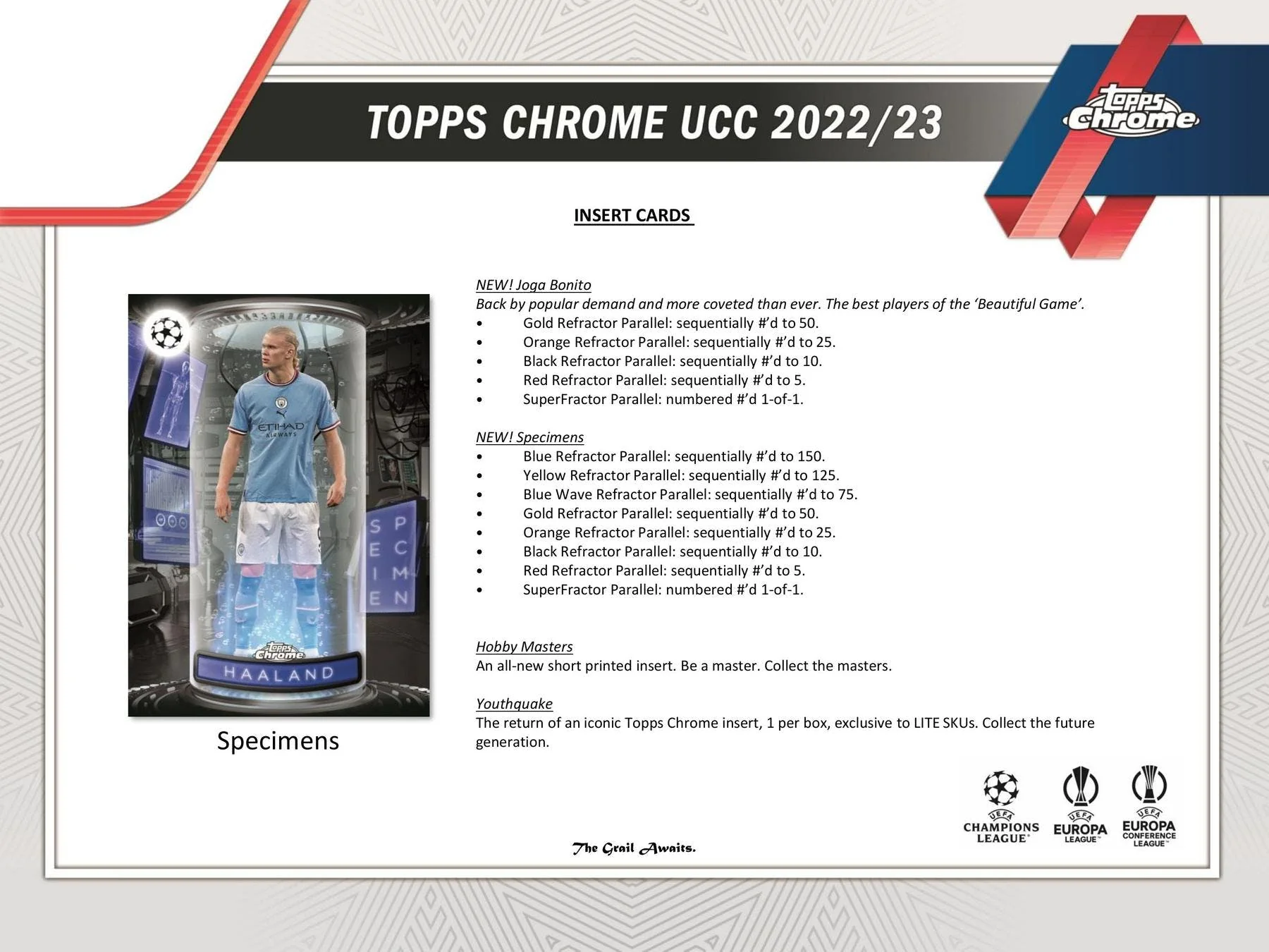 2022/23 Topps Chrome UEFA Club Competitions Soccer Hobby LITE Box - Image 5
