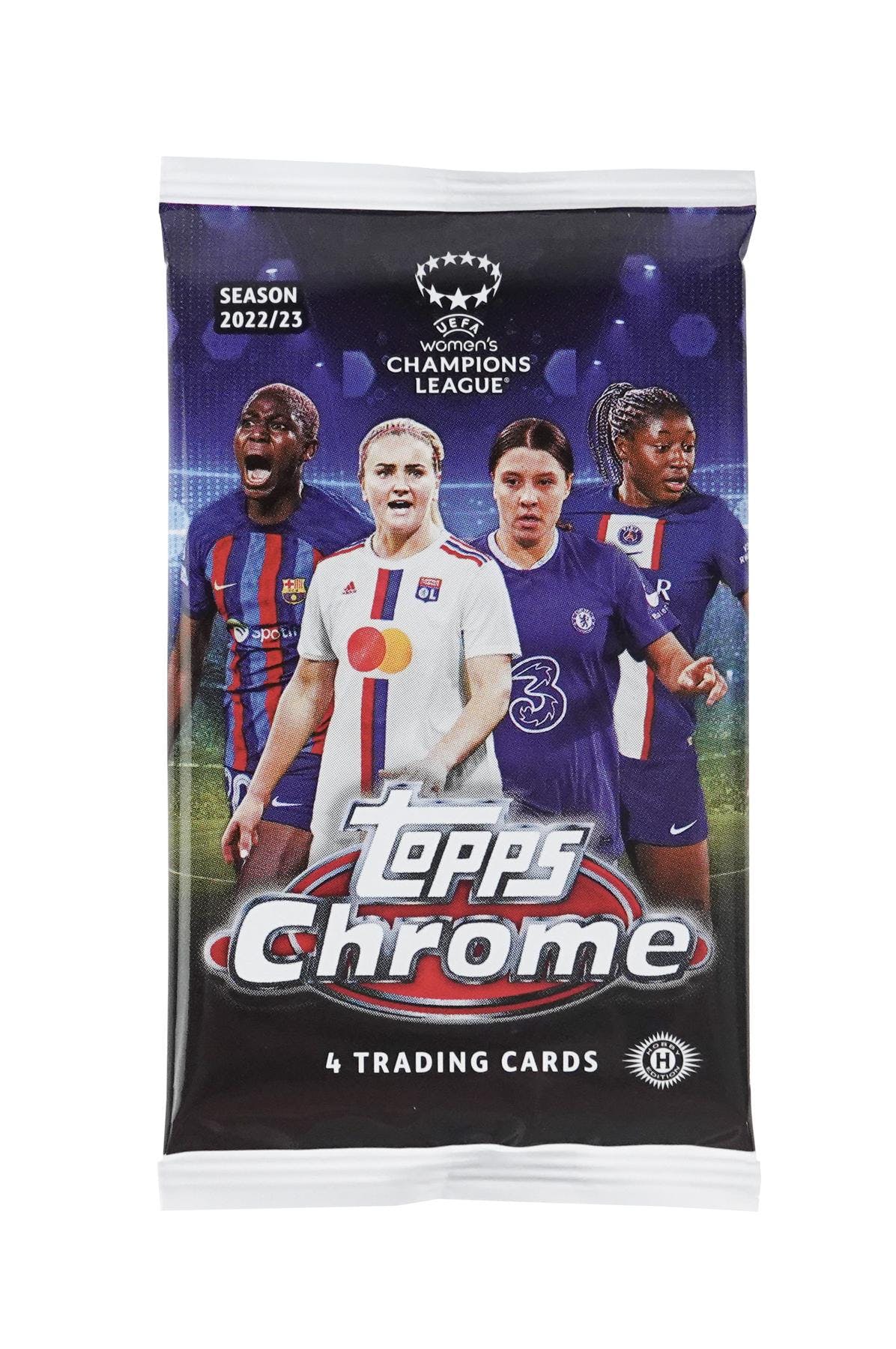 2022-23 Topps Chrome UEFA Women's Champions League Soccer Hobby Box - Image 3