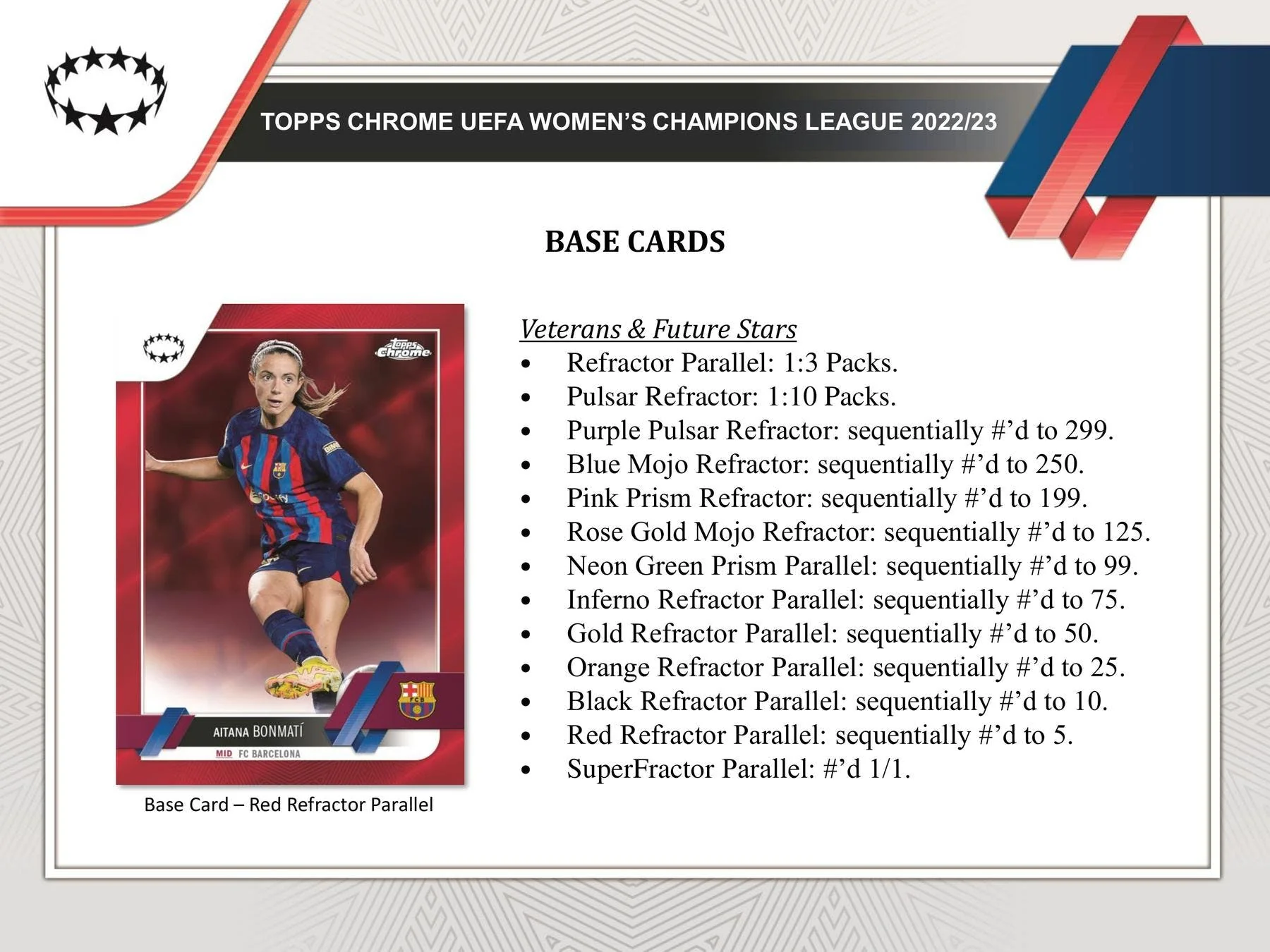2022-23 Topps Chrome UEFA Women's Champions League Soccer Hobby Box - Image 5