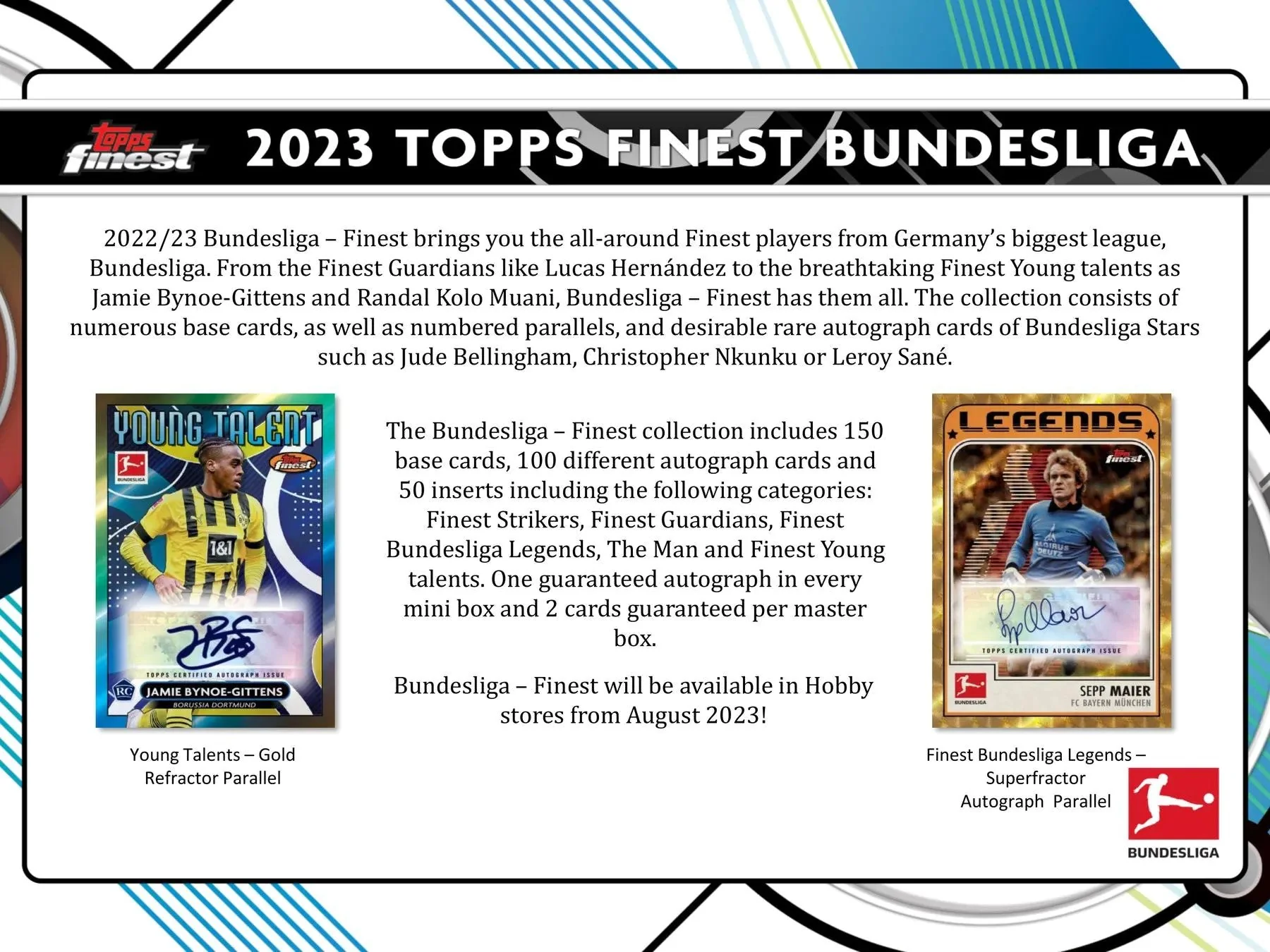 2022-23 Topps Finest Bundesliga Soccer Hobby Box - Image 5