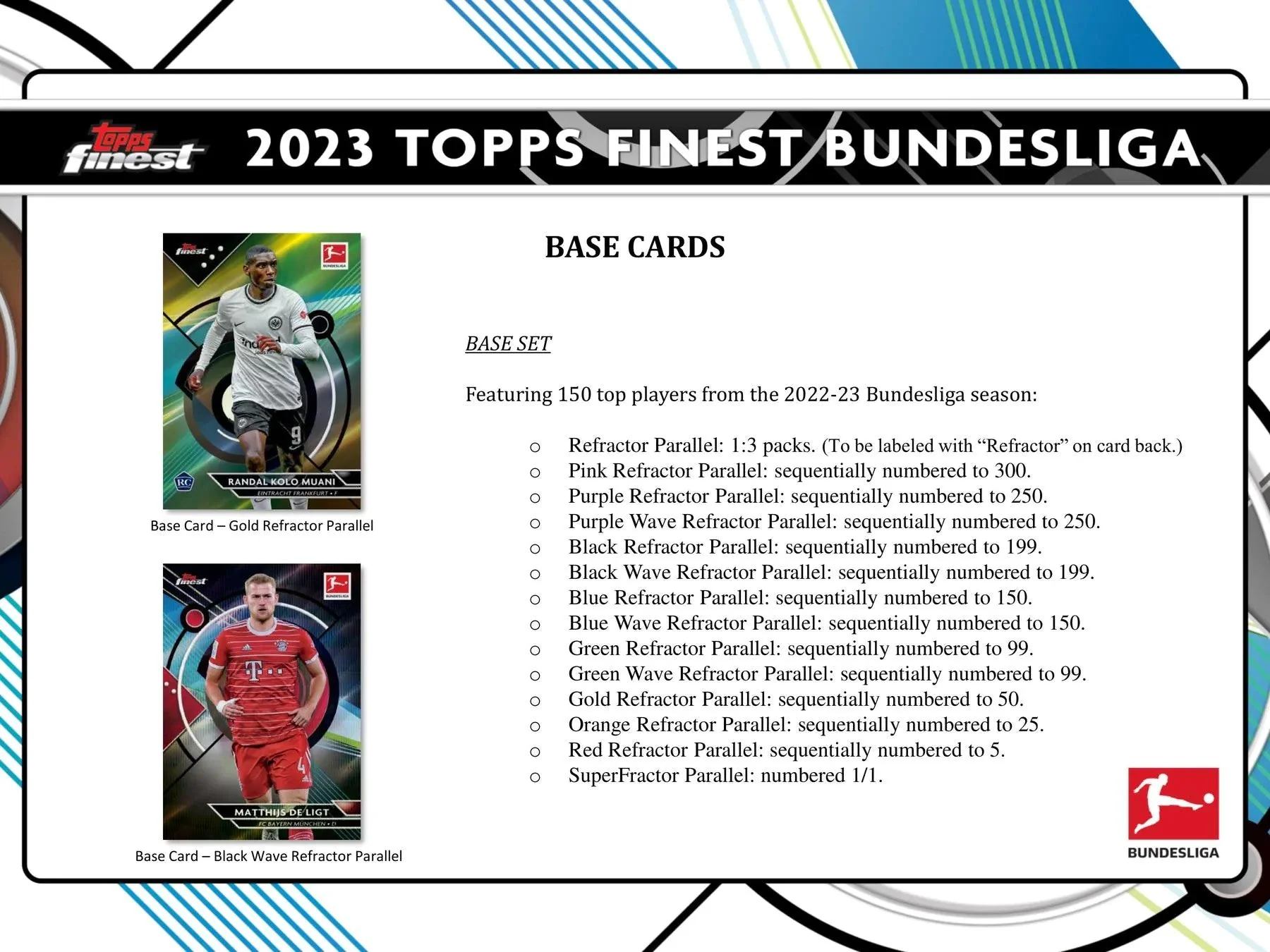 2022-23 Topps Finest Bundesliga Soccer Hobby Box - Image 6
