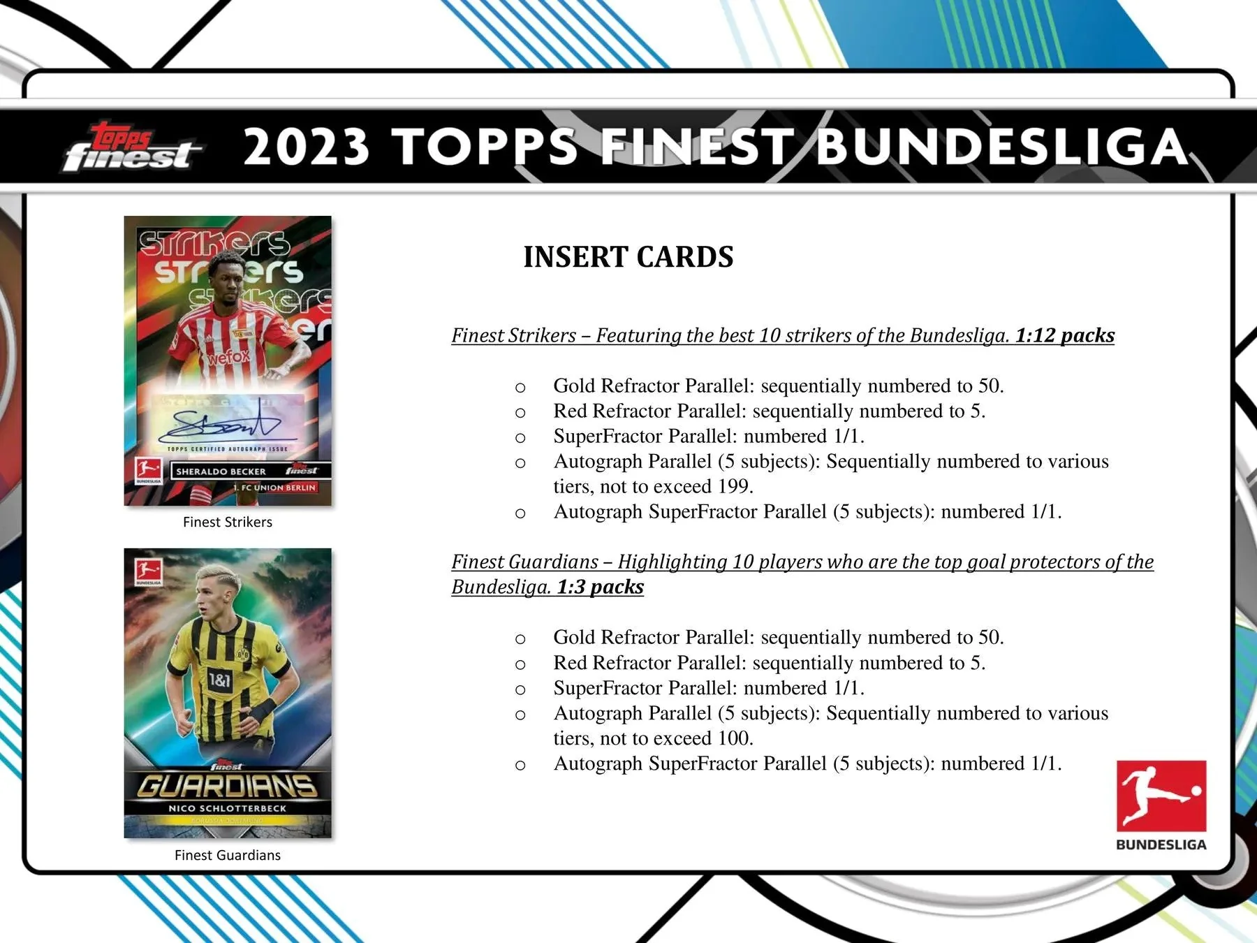 2022-23 Topps Finest Bundesliga Soccer Hobby Box - Image 8
