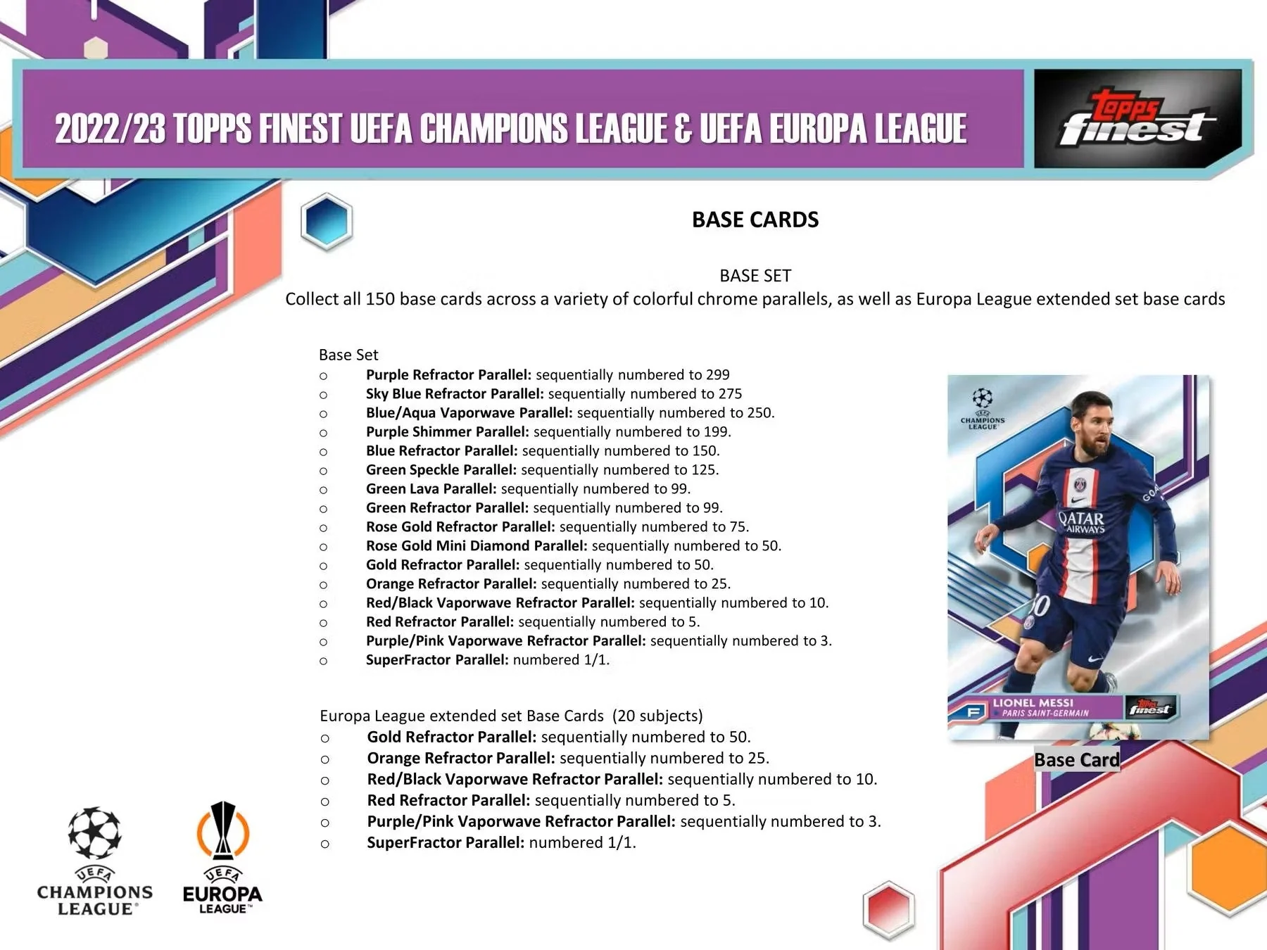 2022-23 Topps Finest UEFA Club Competitions Soccer Hobby Box - Image 6