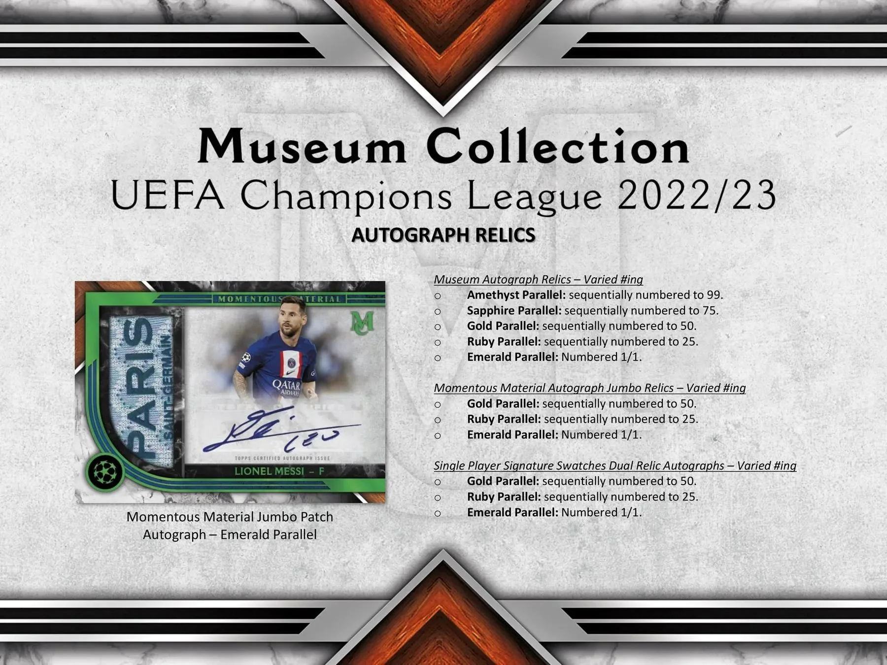2022/23 Topps Museum Collection UEFA Champions League Soccer Hobby Box - Image 4