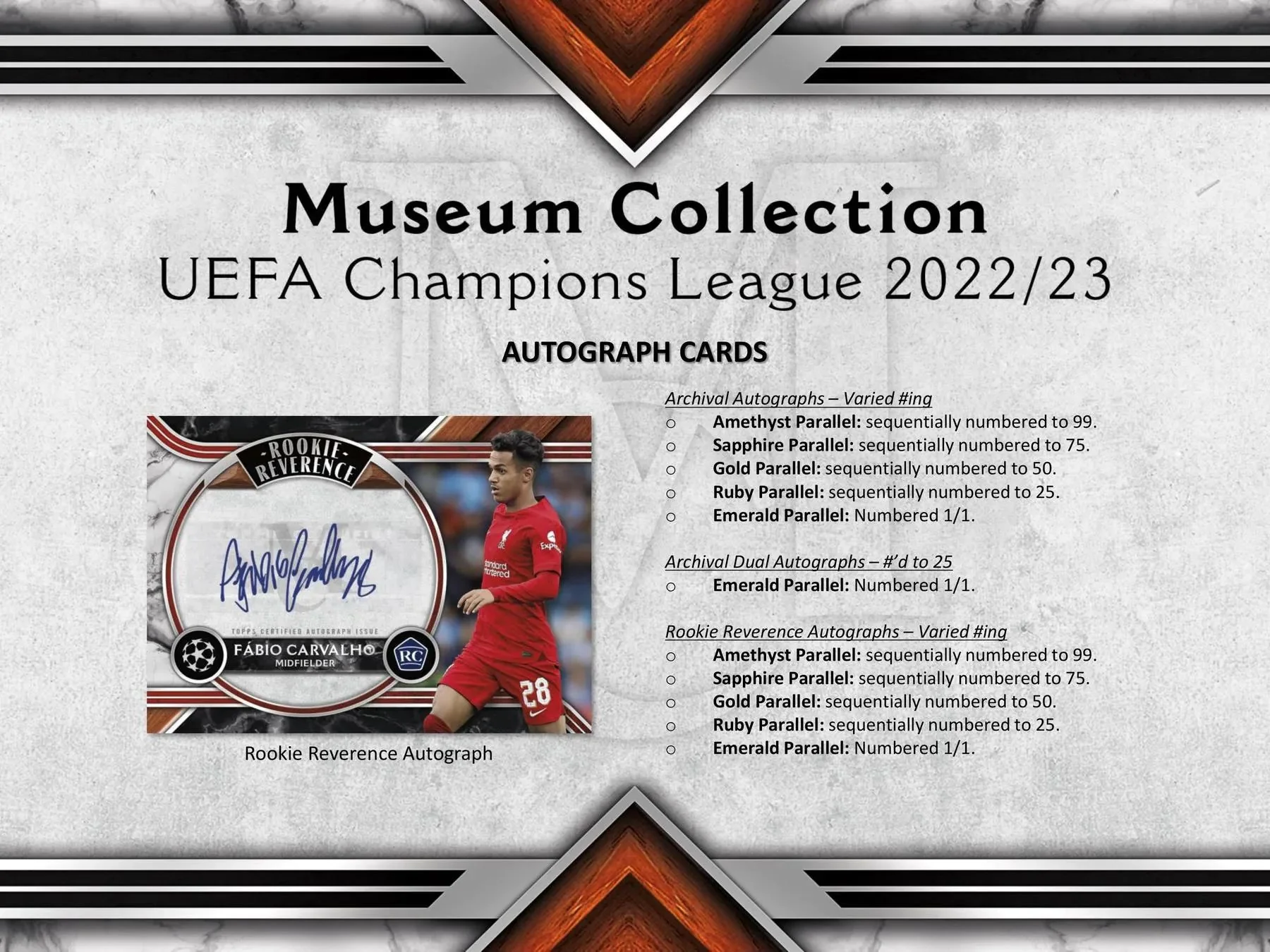 2022/23 Topps Museum Collection UEFA Champions League Soccer Hobby Box - Image 6
