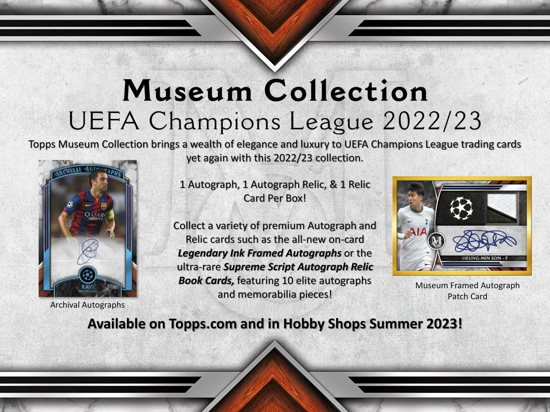 2022/23 Topps Museum Collection UEFA Champions League Soccer Hobby Box - Image 9