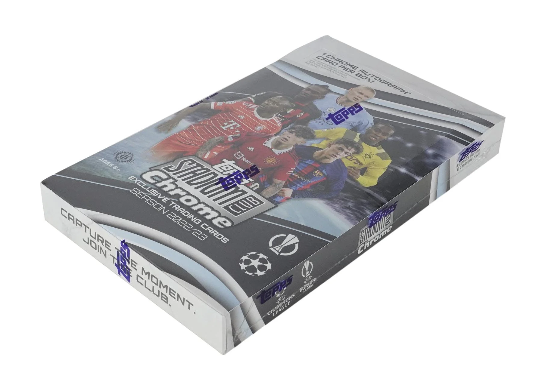 2022-23 Topps Stadium Club Chrome UEFA Club Competitions Soccer Hobby Box - Image 2