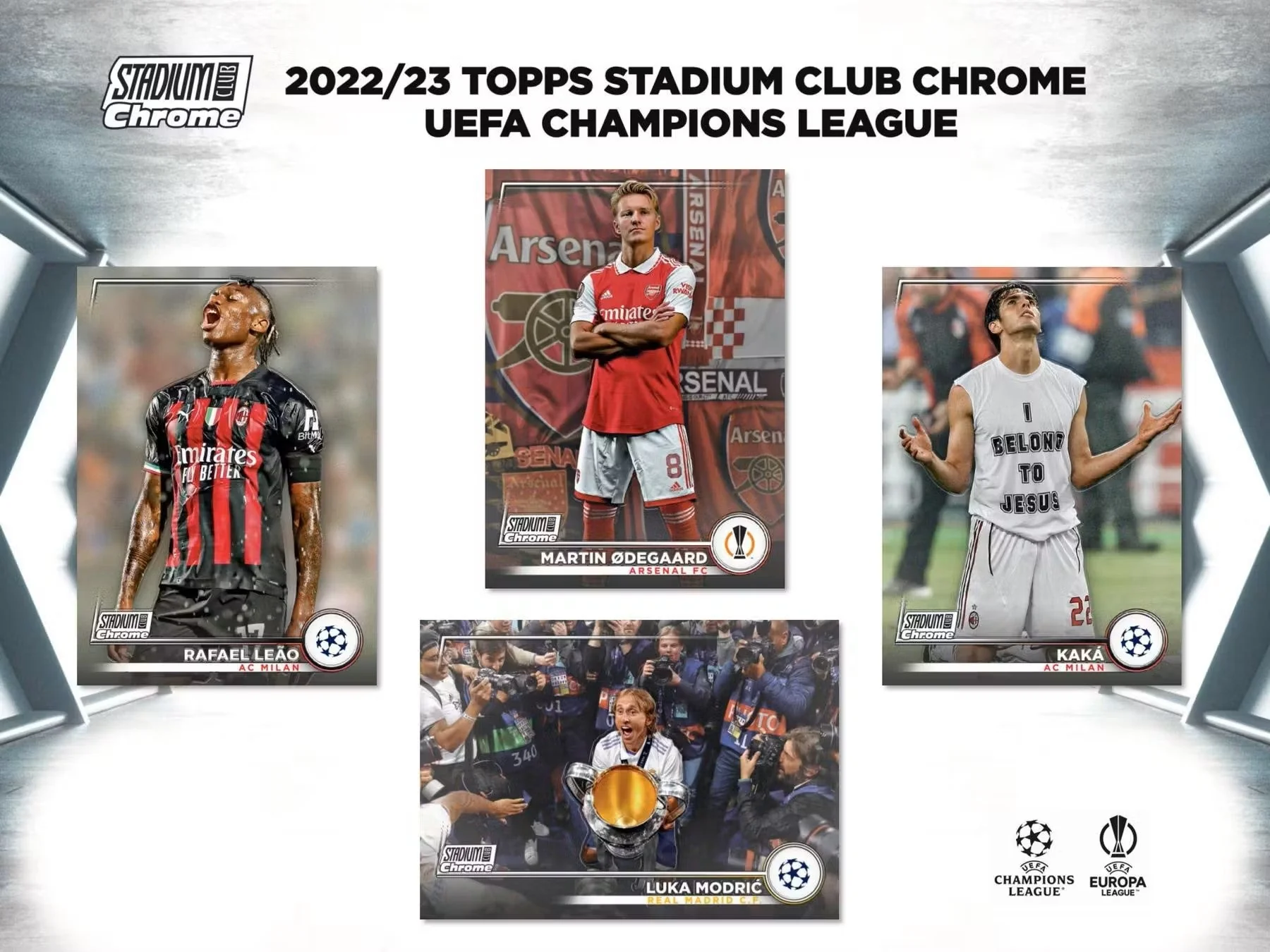 2022/23 Topps Stadium Club Chrome UEFA Club Competitions Soccer Giant Box - Image 4