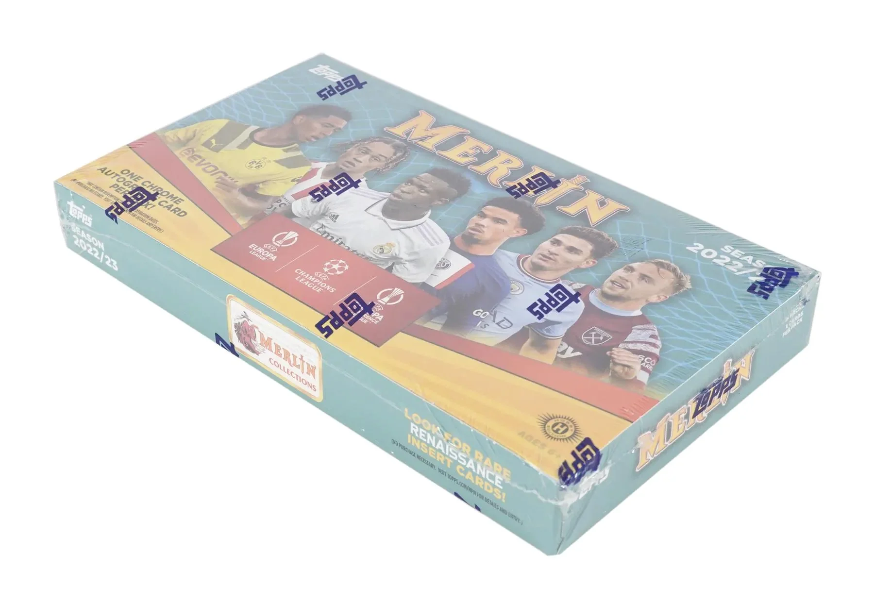 2022-23 Topps UEFA Club Competitions Merlin Chrome Soccer Hobby Box - Image 2