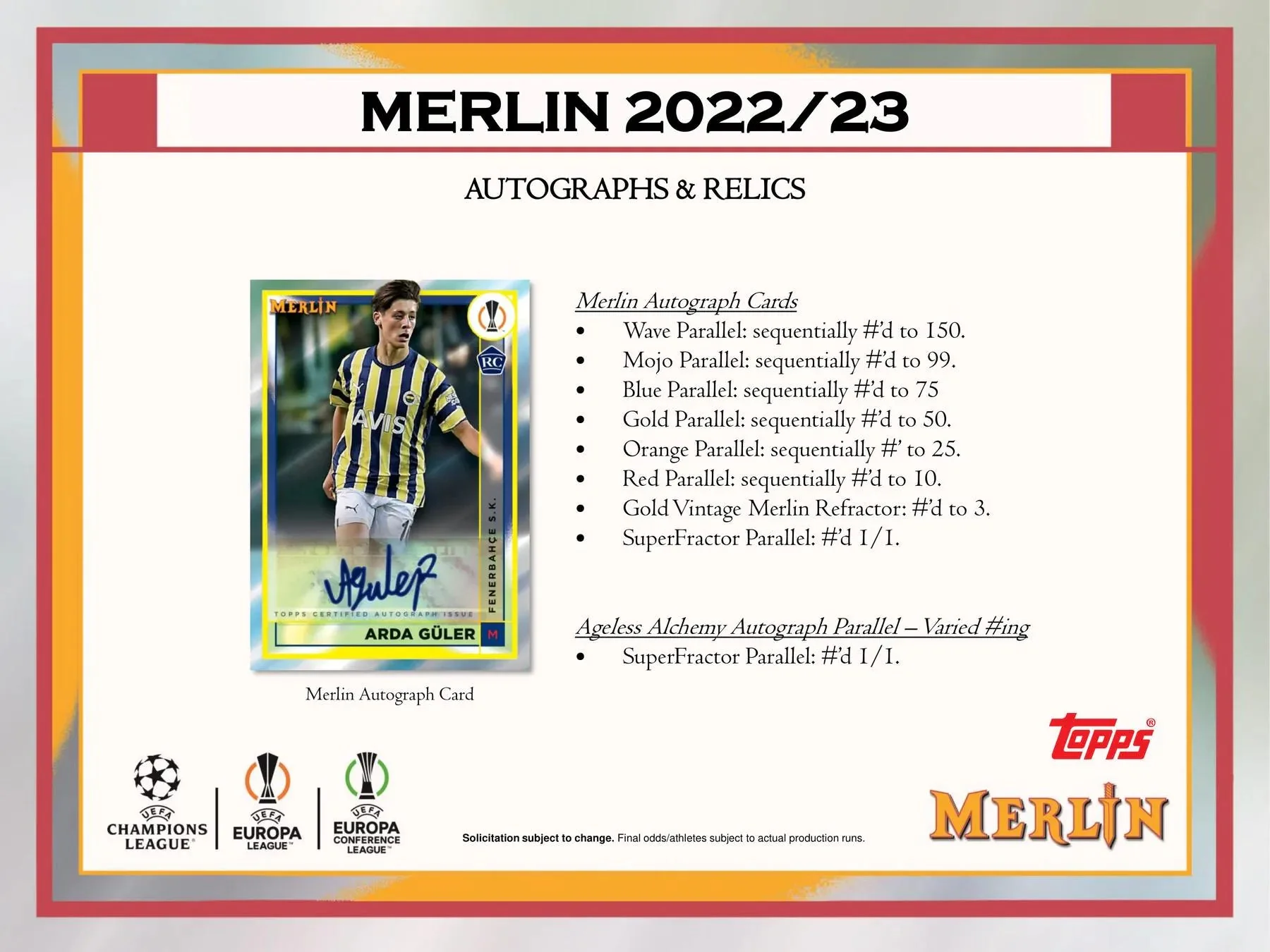 2022-23 Topps UEFA Club Competitions Merlin Chrome Soccer Hobby Box - Image 5