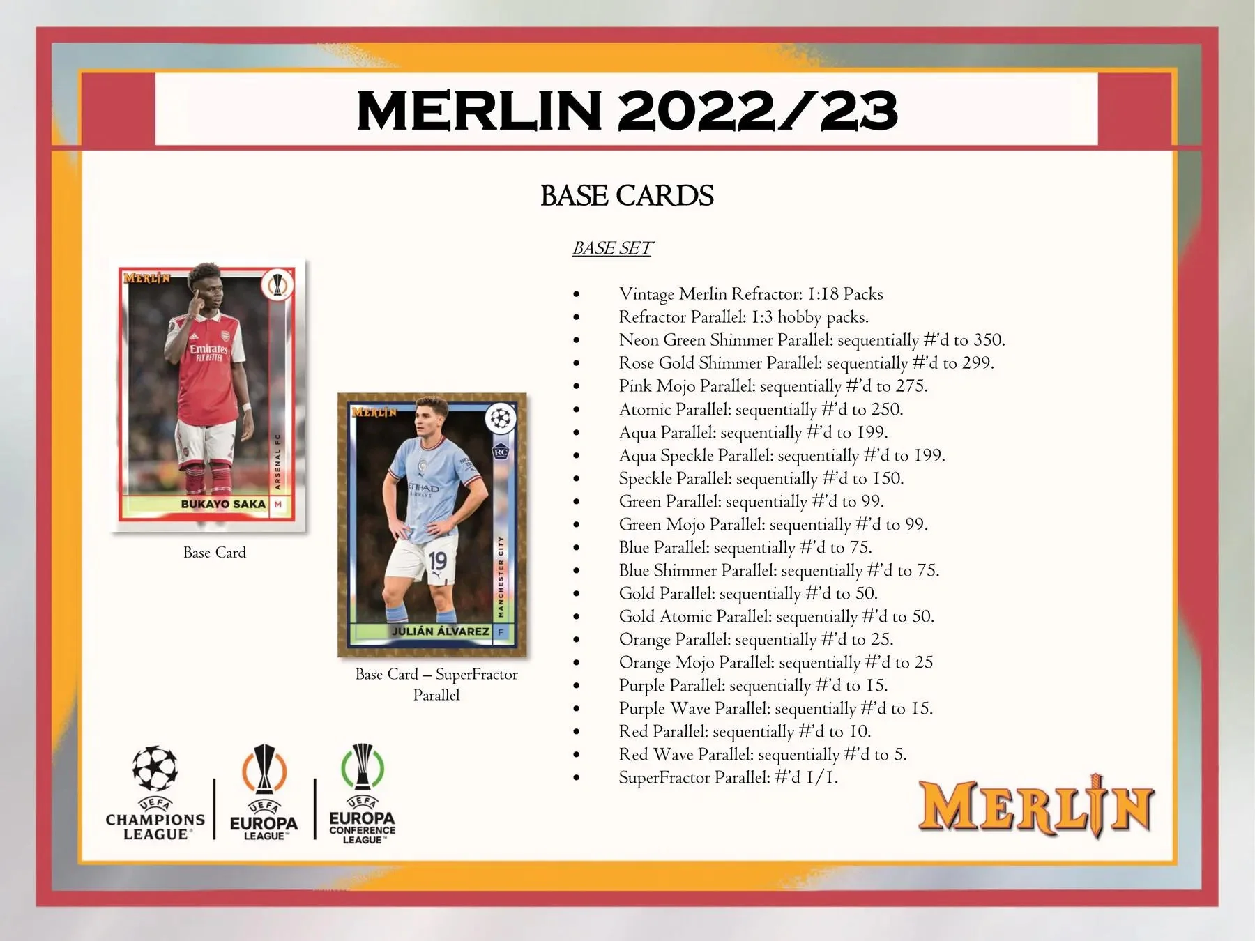2022-23 Topps UEFA Club Competitions Merlin Chrome Soccer Hobby Box - Image 7